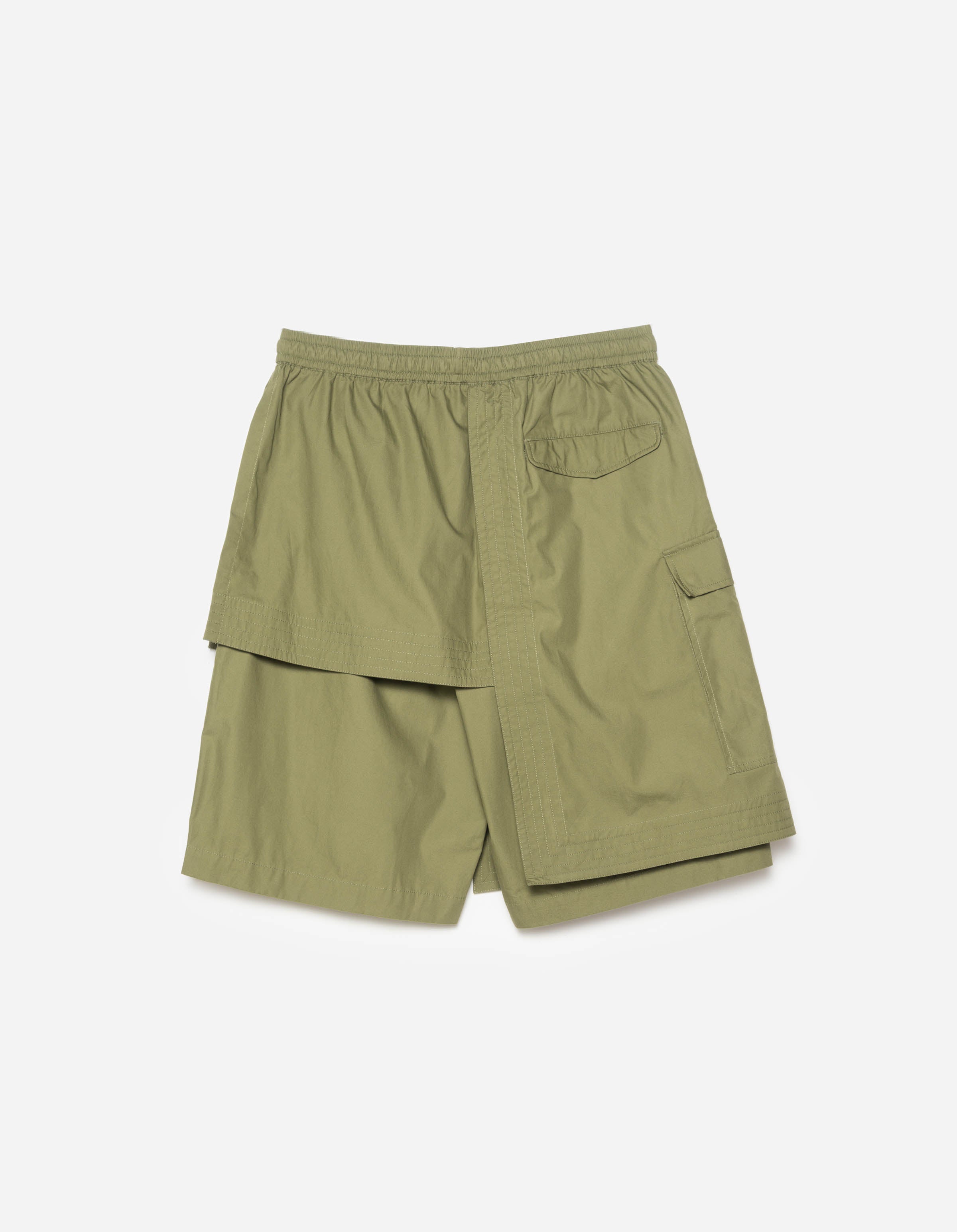 6056 Asym Hakama Shorts Olive OG-107F – Maharishi