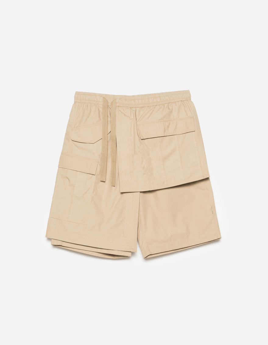 6056 Asym Hakama Shorts Sand