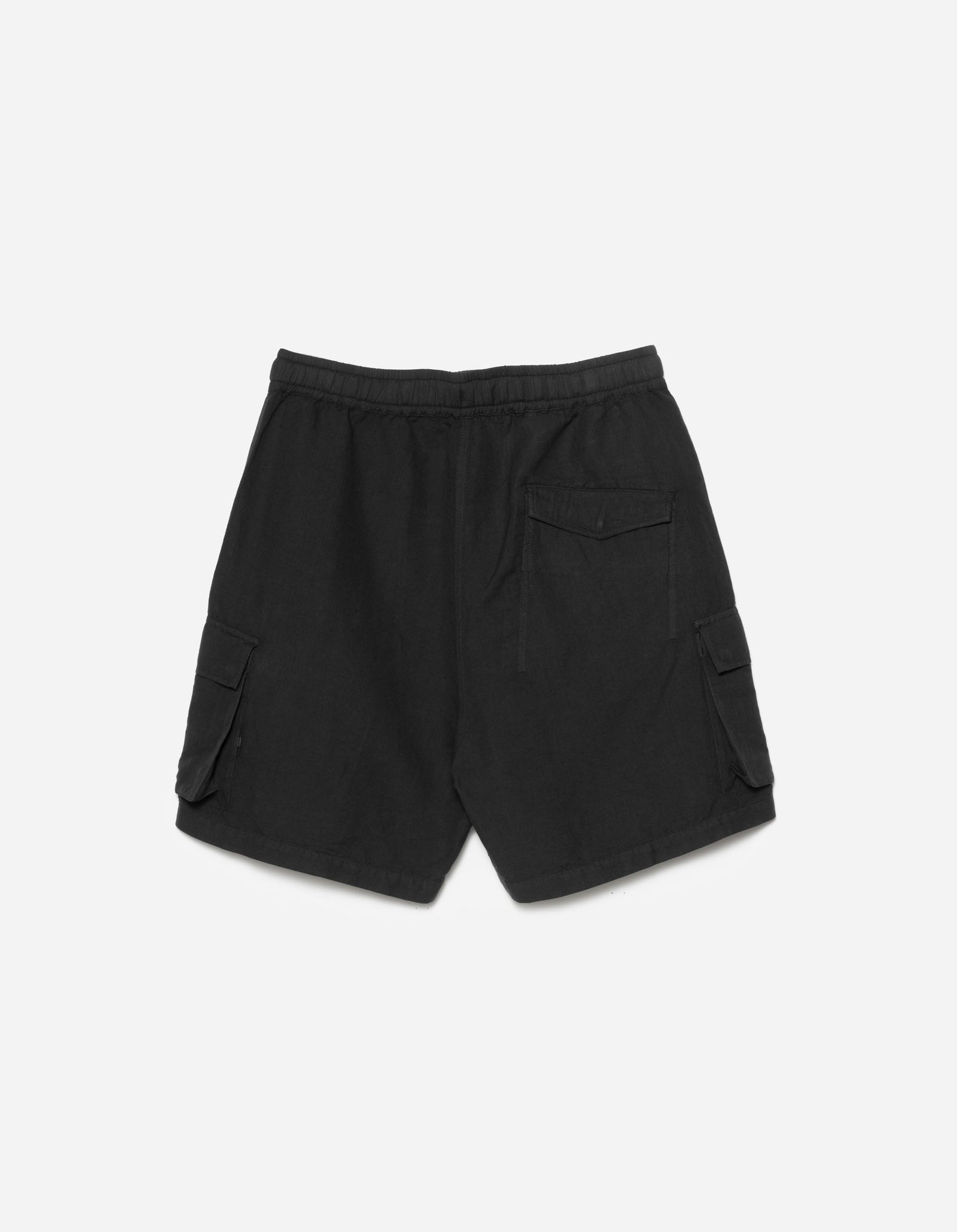6082 Hemp Cargo Asym Track Shorts Black