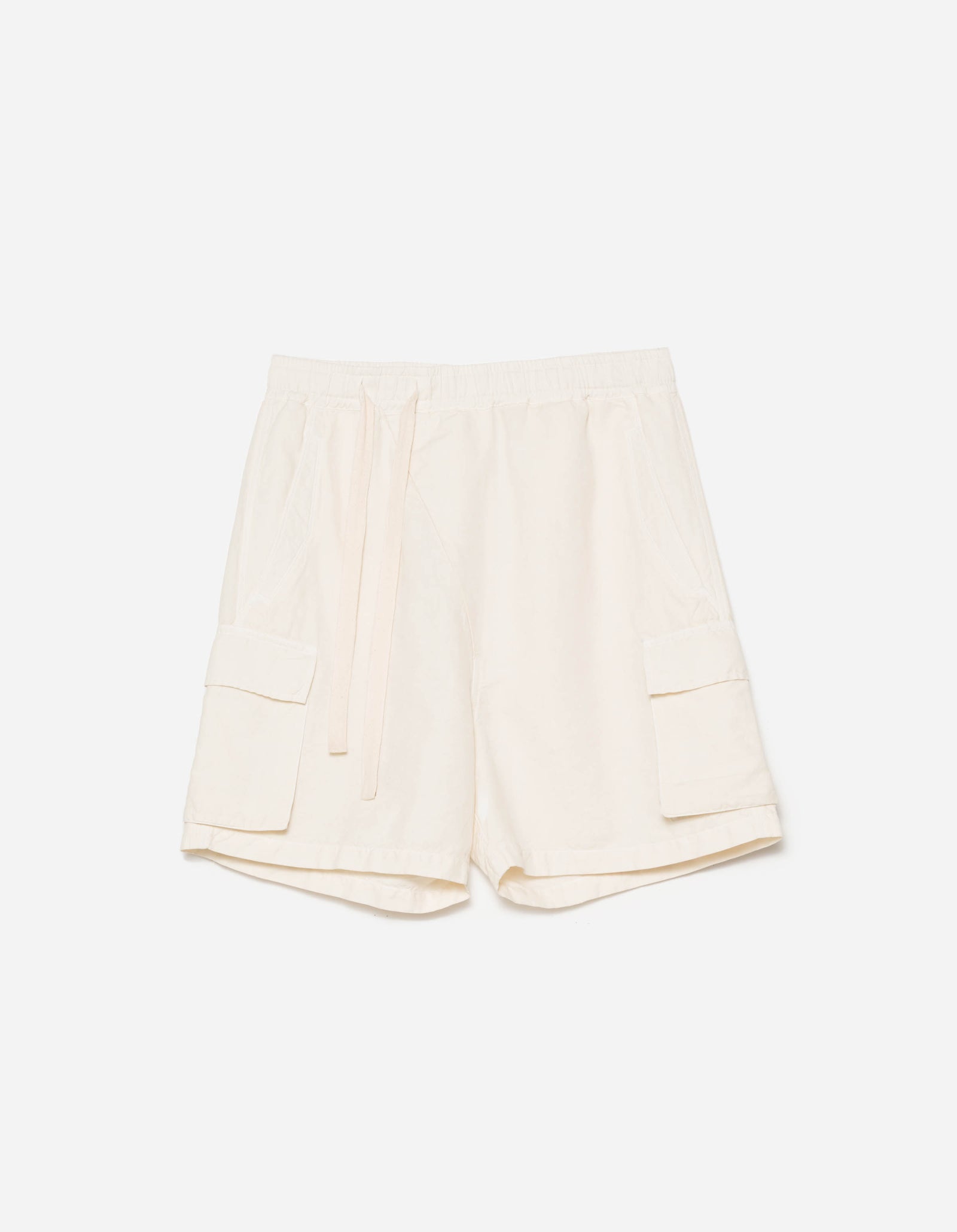 6082 Hemp Cargo Asym Track Shorts Ecru