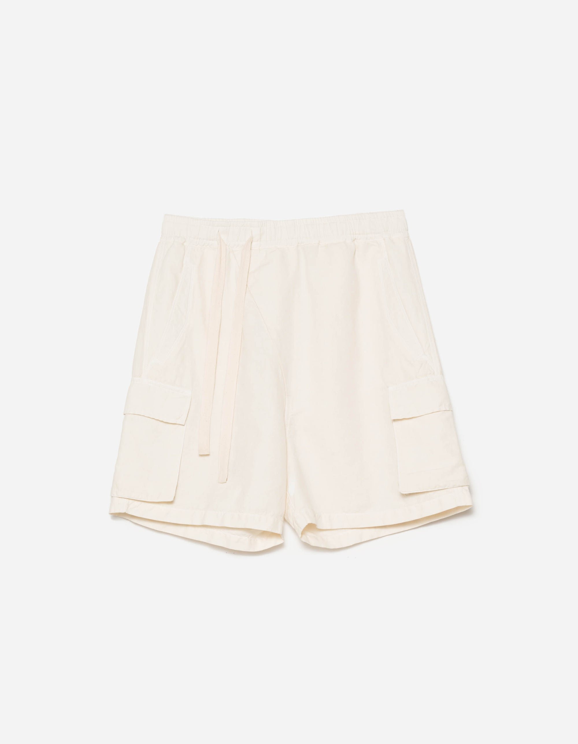 6082 Hemp Cargo Asym Track Shorts Ecru
