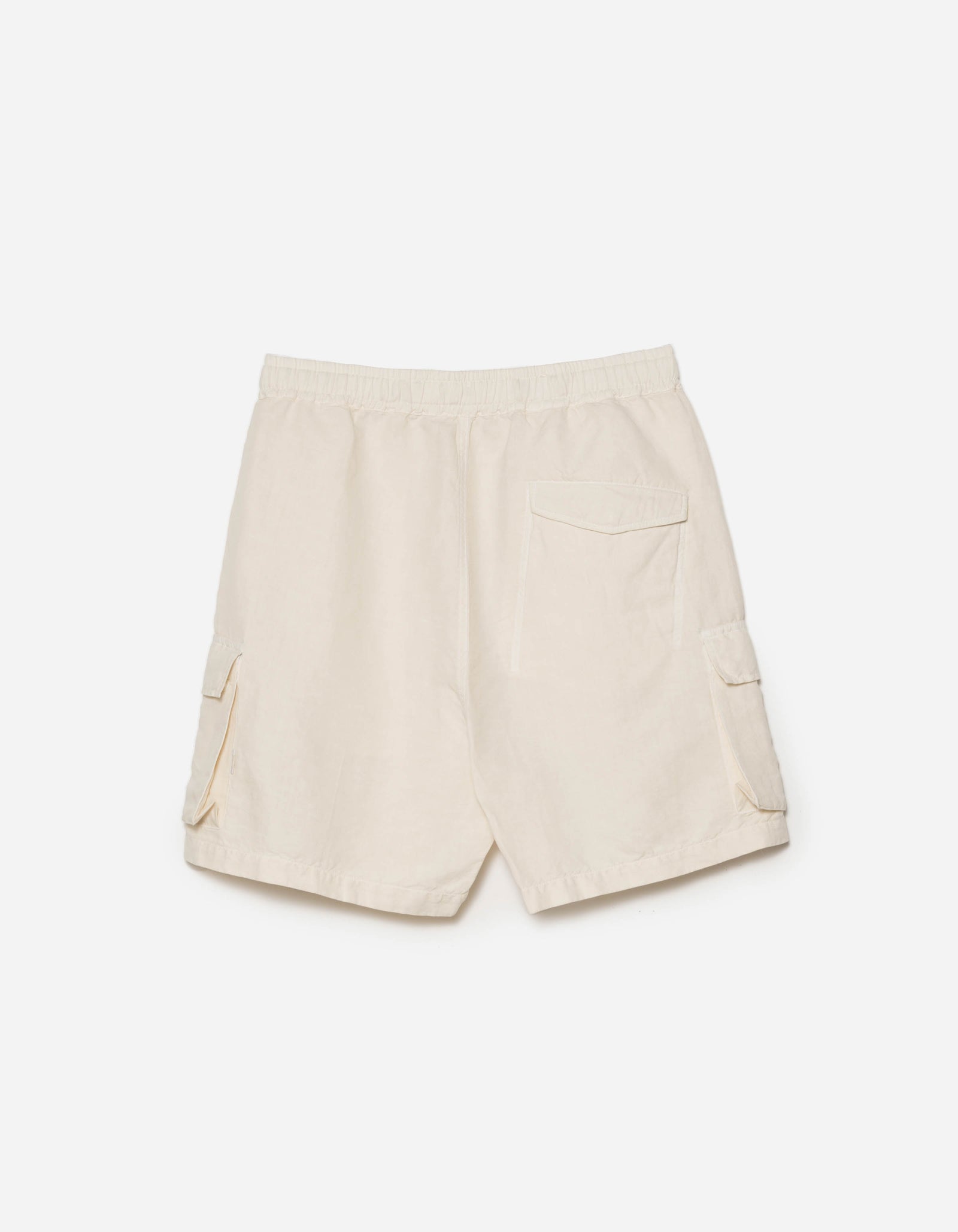 6082 Hemp Cargo Asym Track Shorts Ecru