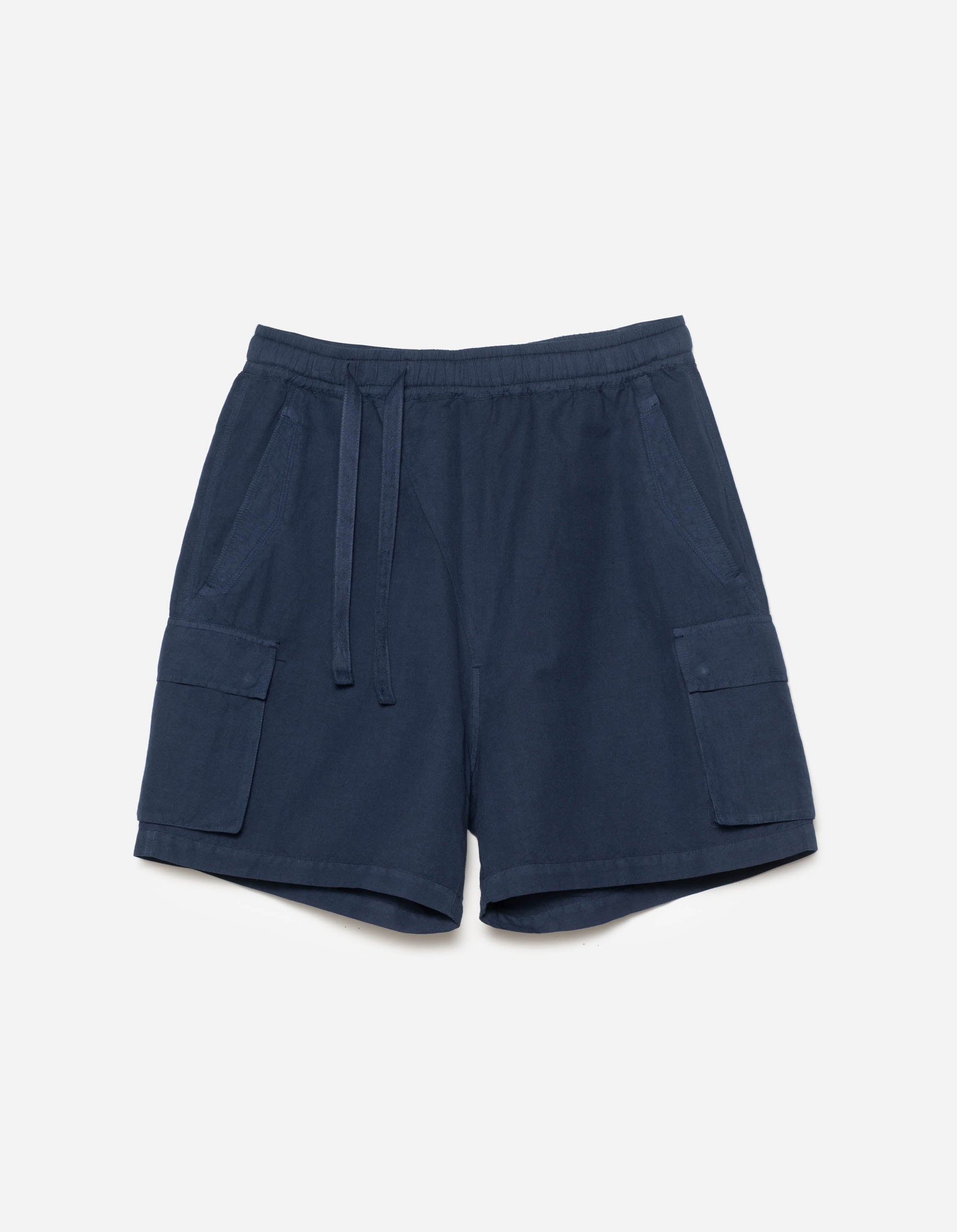 6082 Hemp Cargo Asym Track Shorts Navy Blueprint