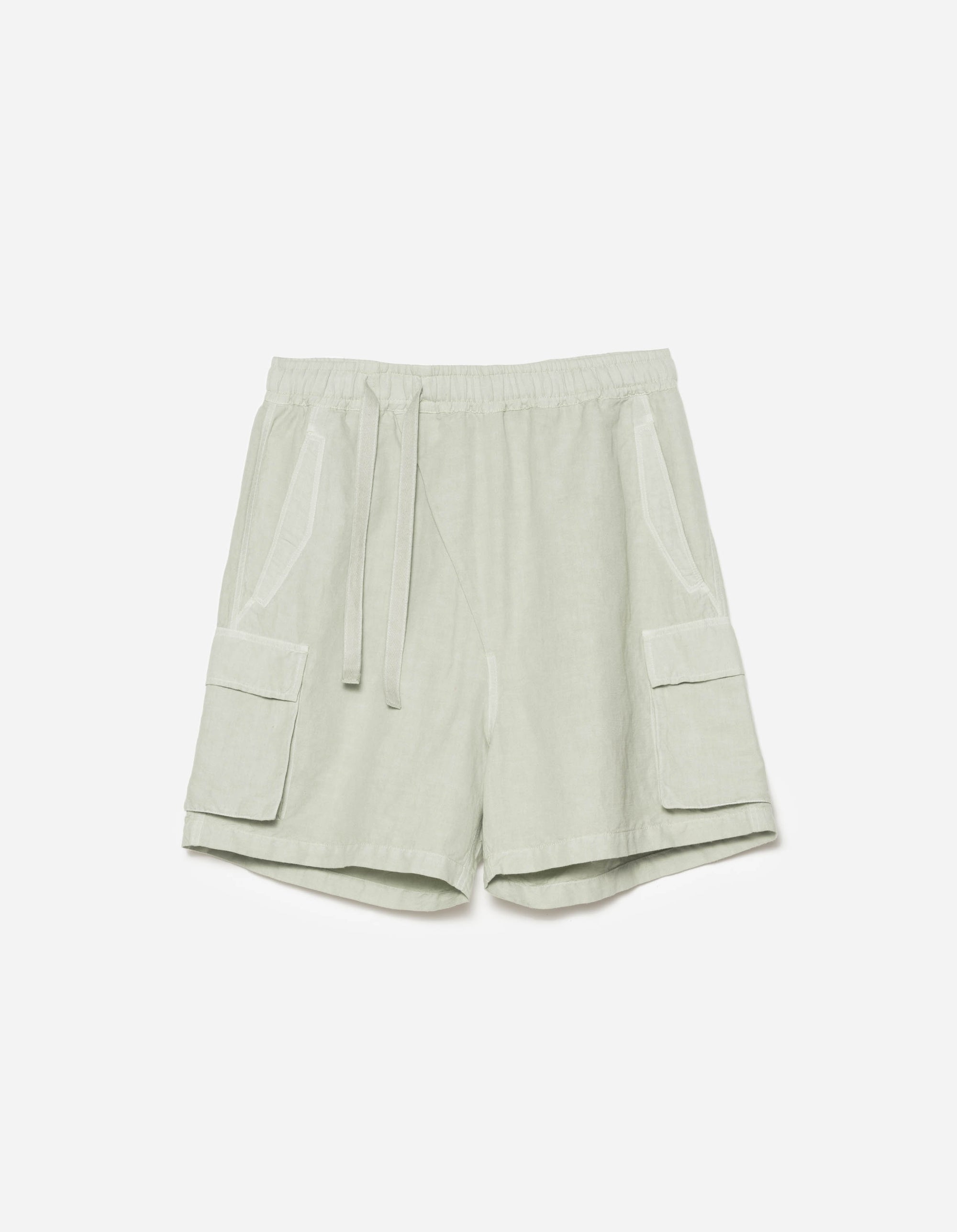 6082 Hemp Cargo Asym Track Shorts Sage