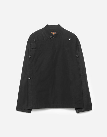 6084 Upcycled Monk Shirt Black