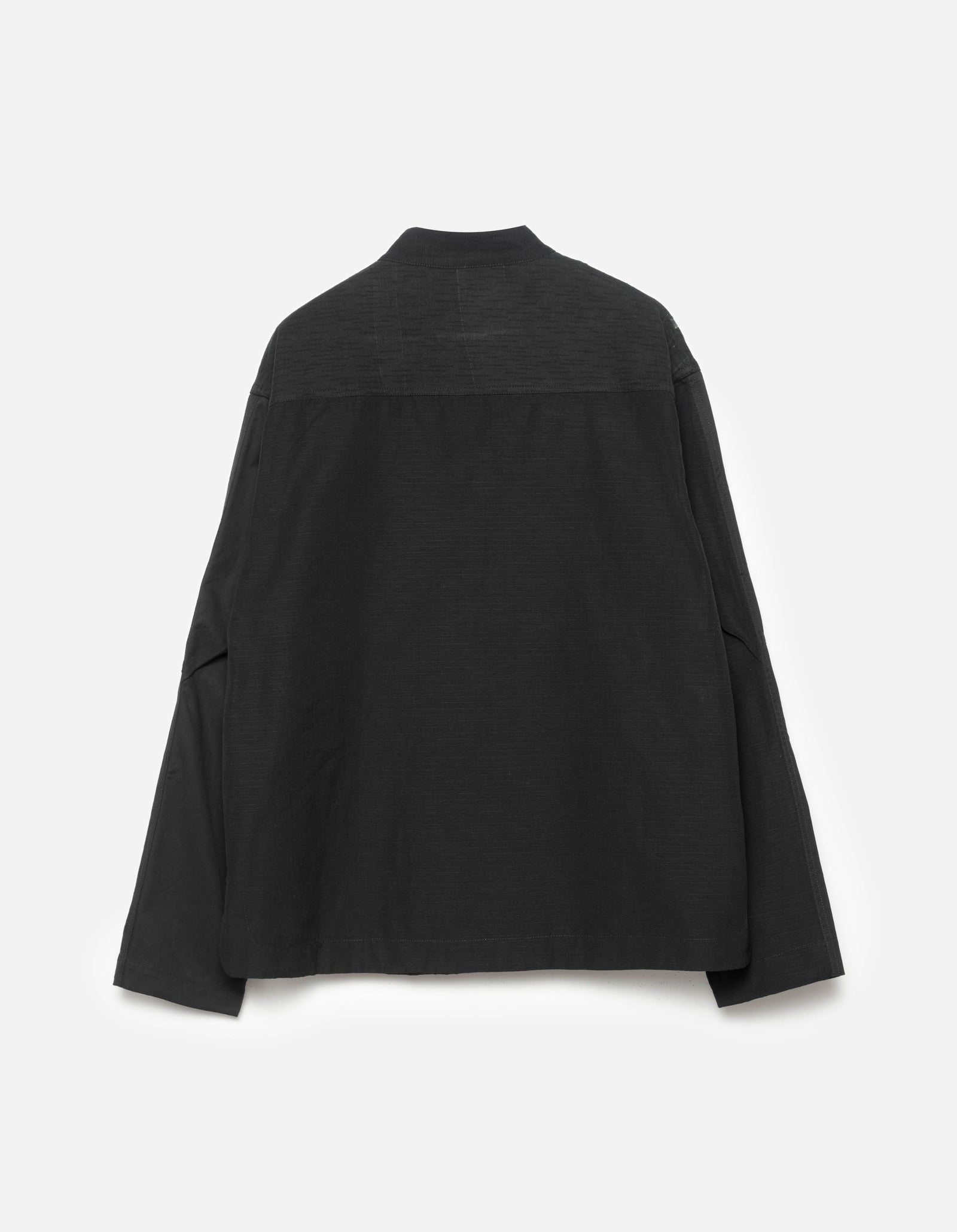 6084 Upcycled Monk Shirt Black