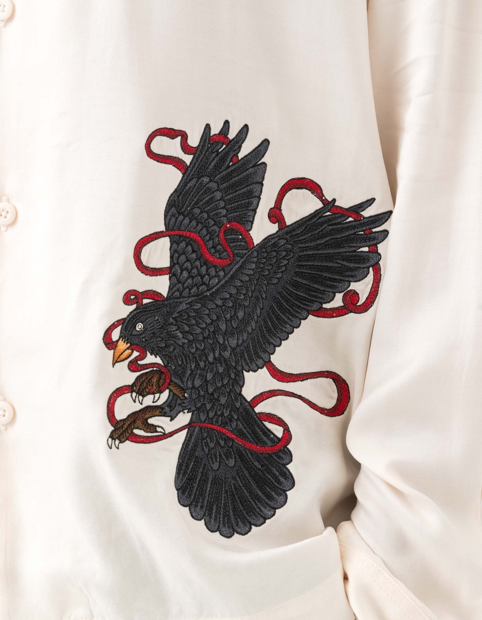 1494 Crow & Heron Camp Collar Shirt Ecru