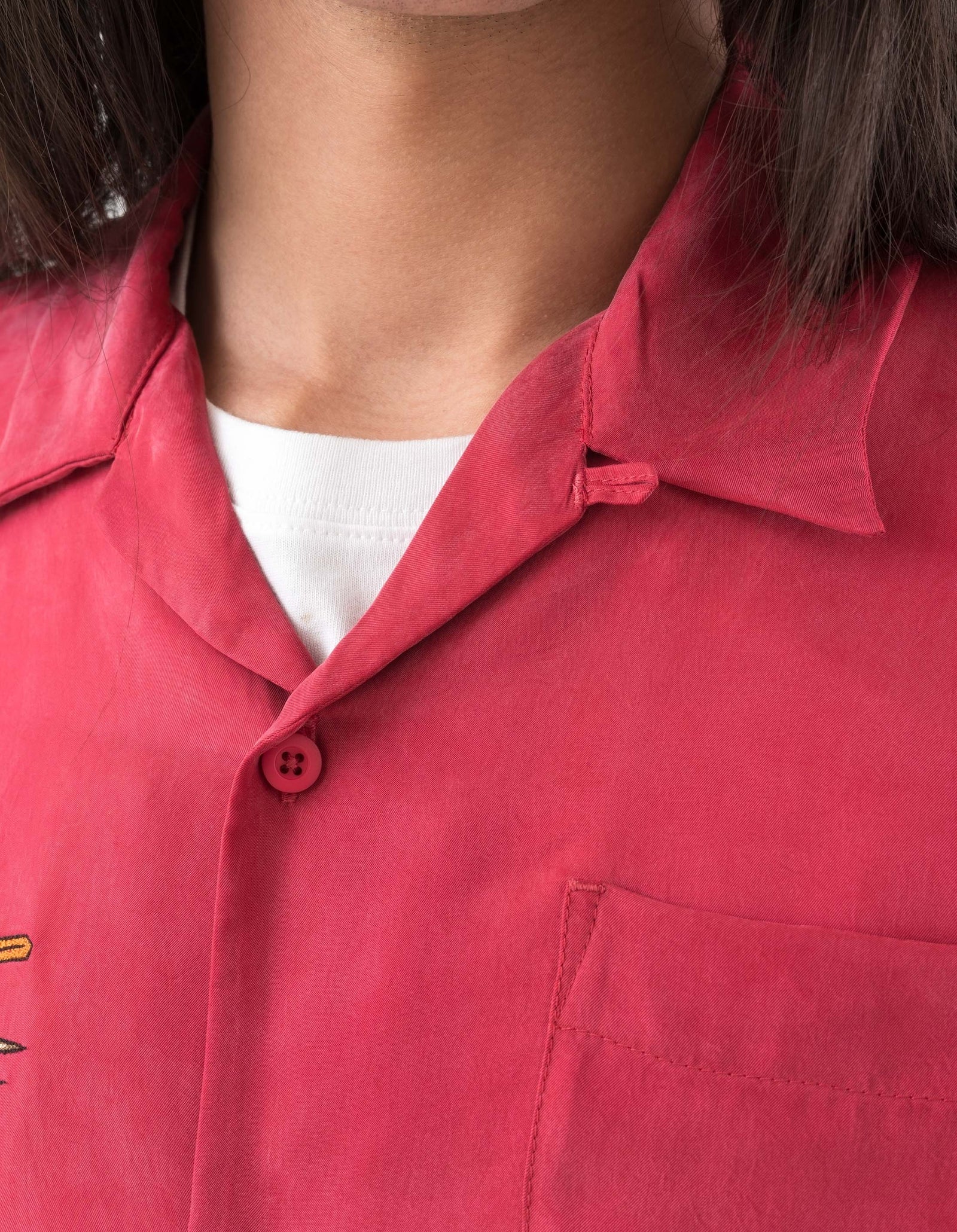 1494 Crow & Heron Camp Collar Shirt Pink