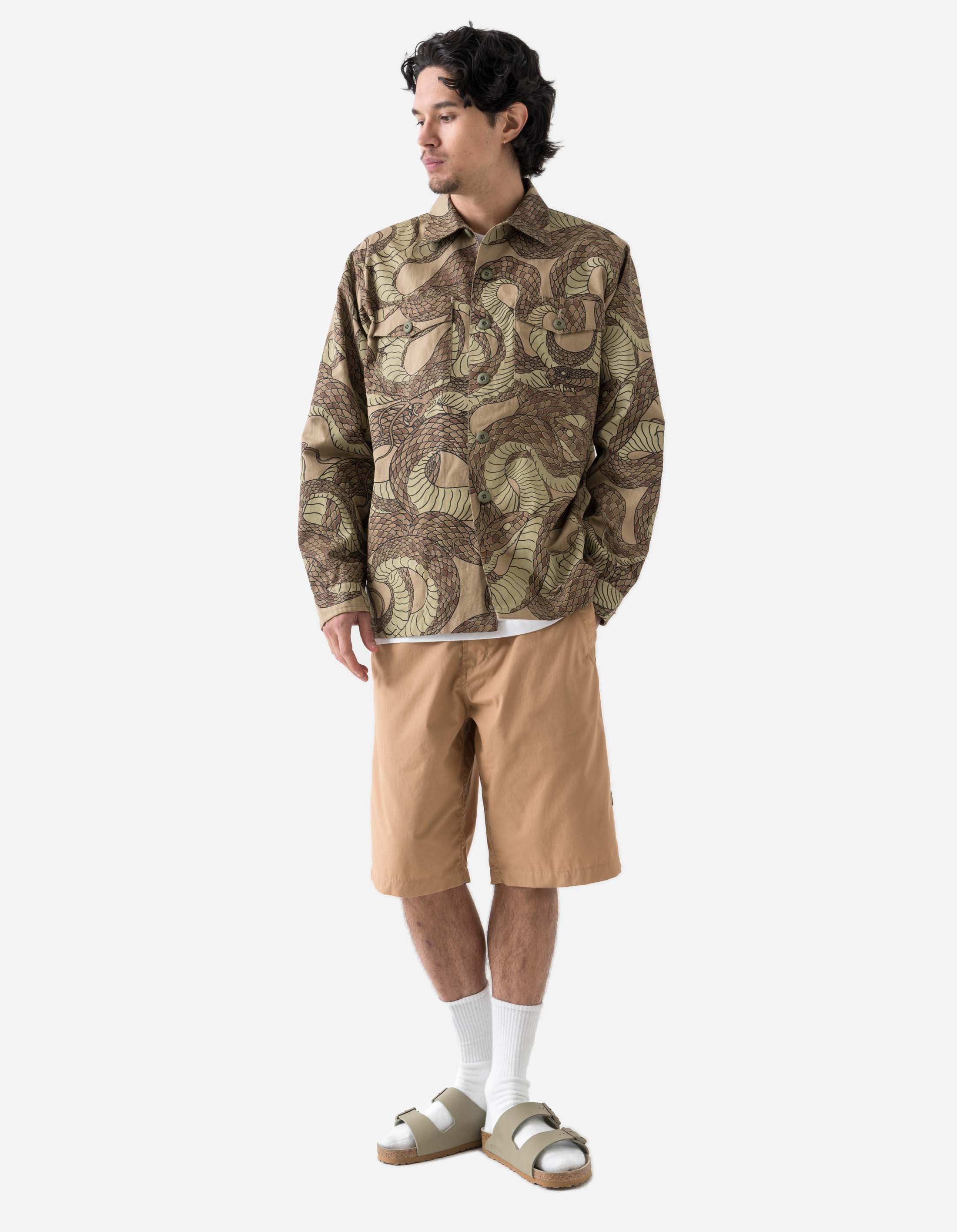 訳あり超特価の通販 6037 Snakeskin Utility Overshirt Desert – Maharishi バッグ