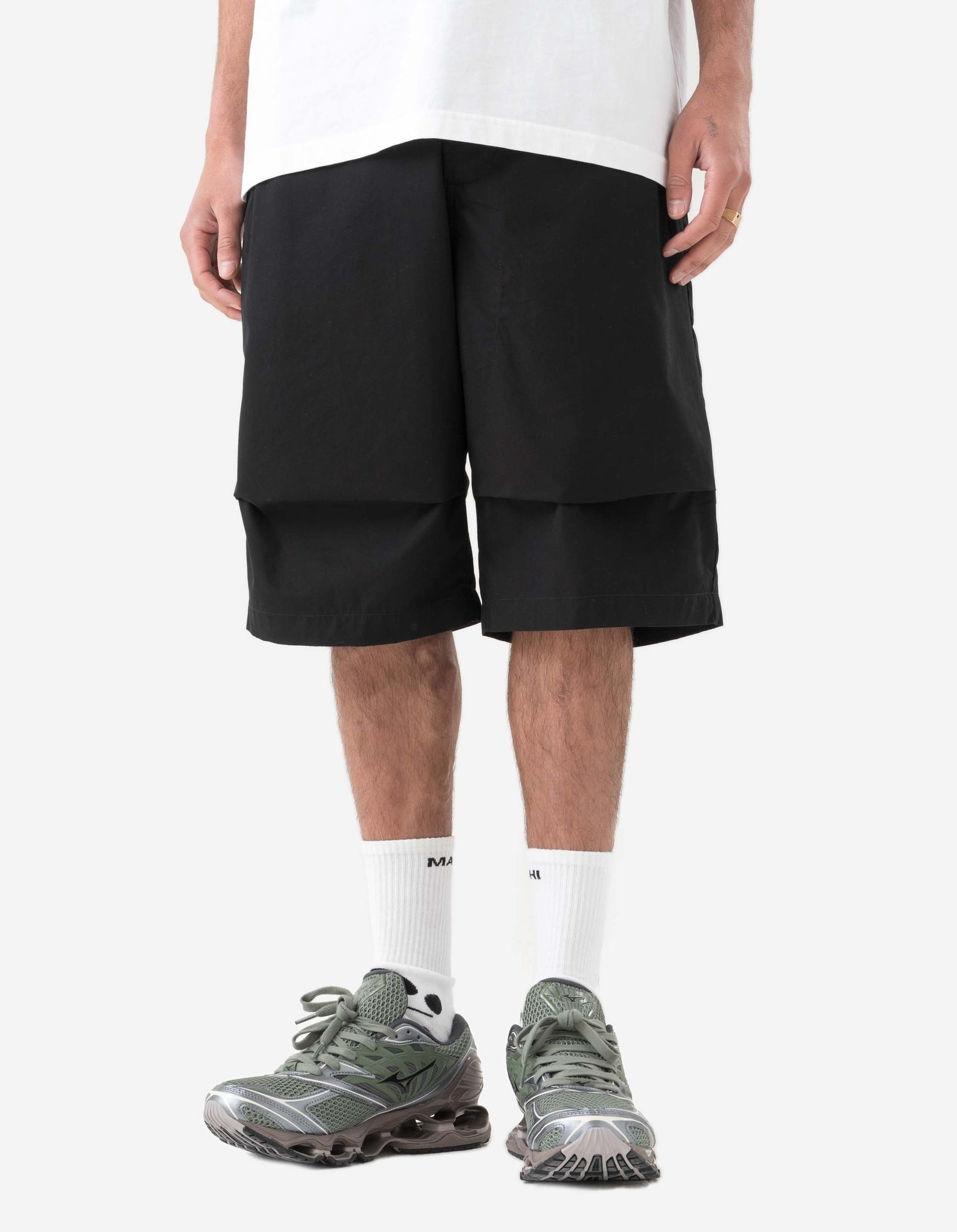 6094 Tiger Dragon Loose Snoshorts Black Tonal