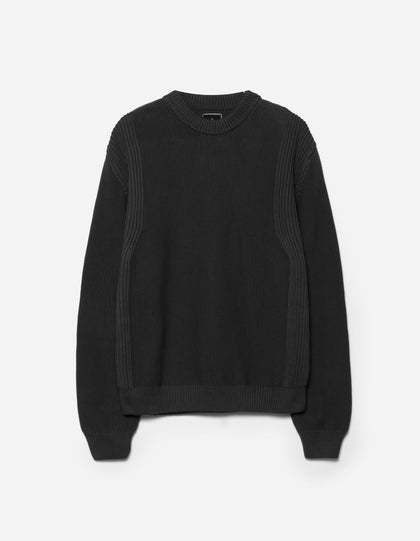 1462 Maharishi Knitted Crew Black