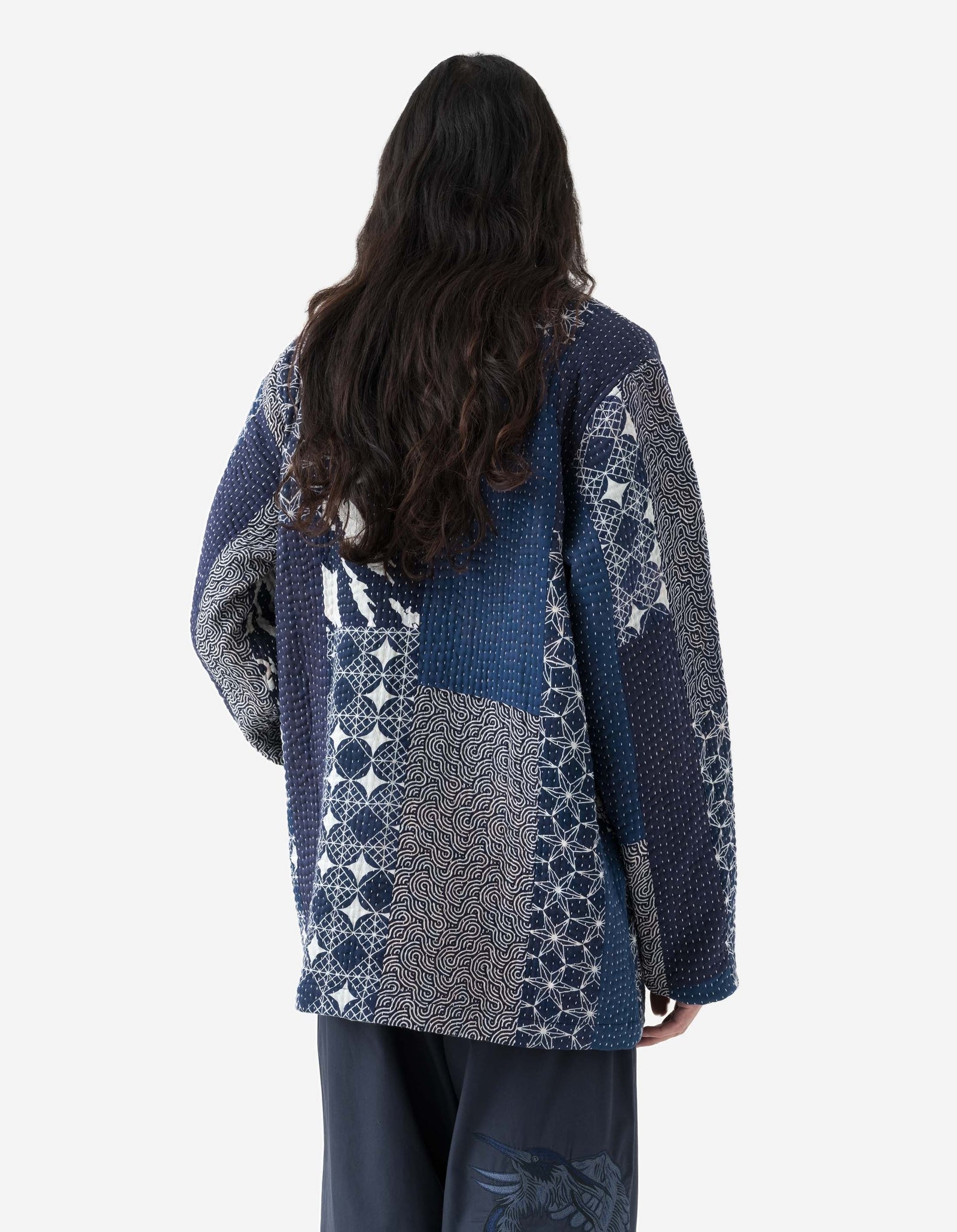 1470 Mahaboro Kimono Jacket Navy/Ecru