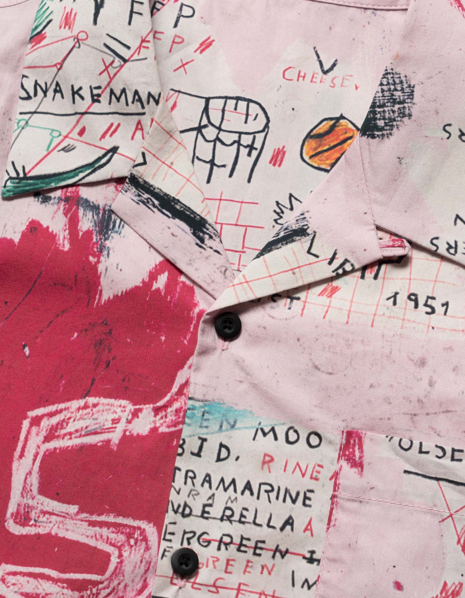 1482 Basquiat Year of the Snakeman Shirt Pink