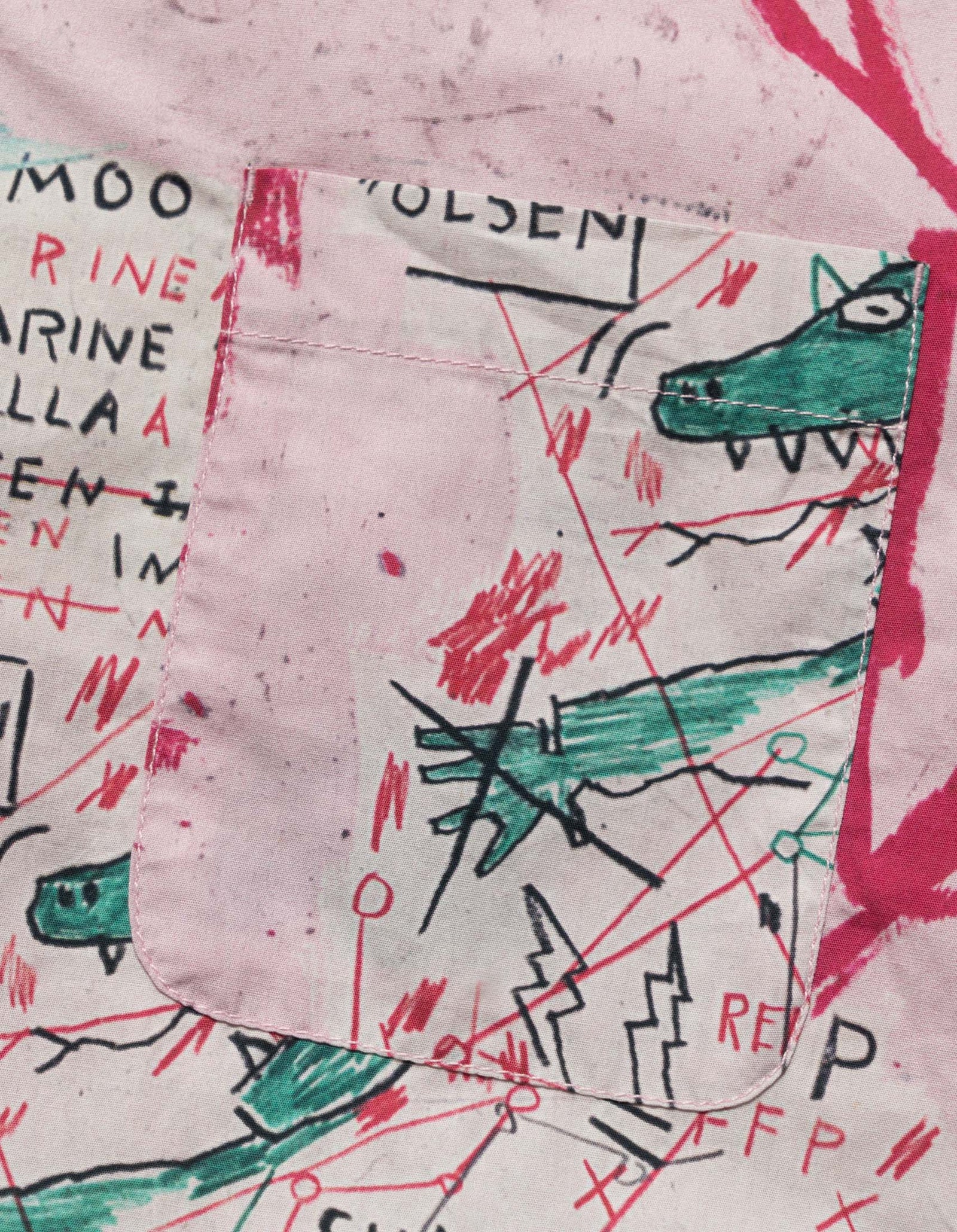 1482 Basquiat Year of the Snakeman Shirt Pink