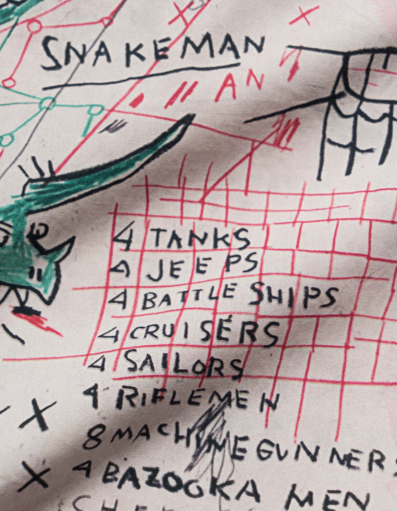 1482 Basquiat Year of the Snakeman Shirt Pink