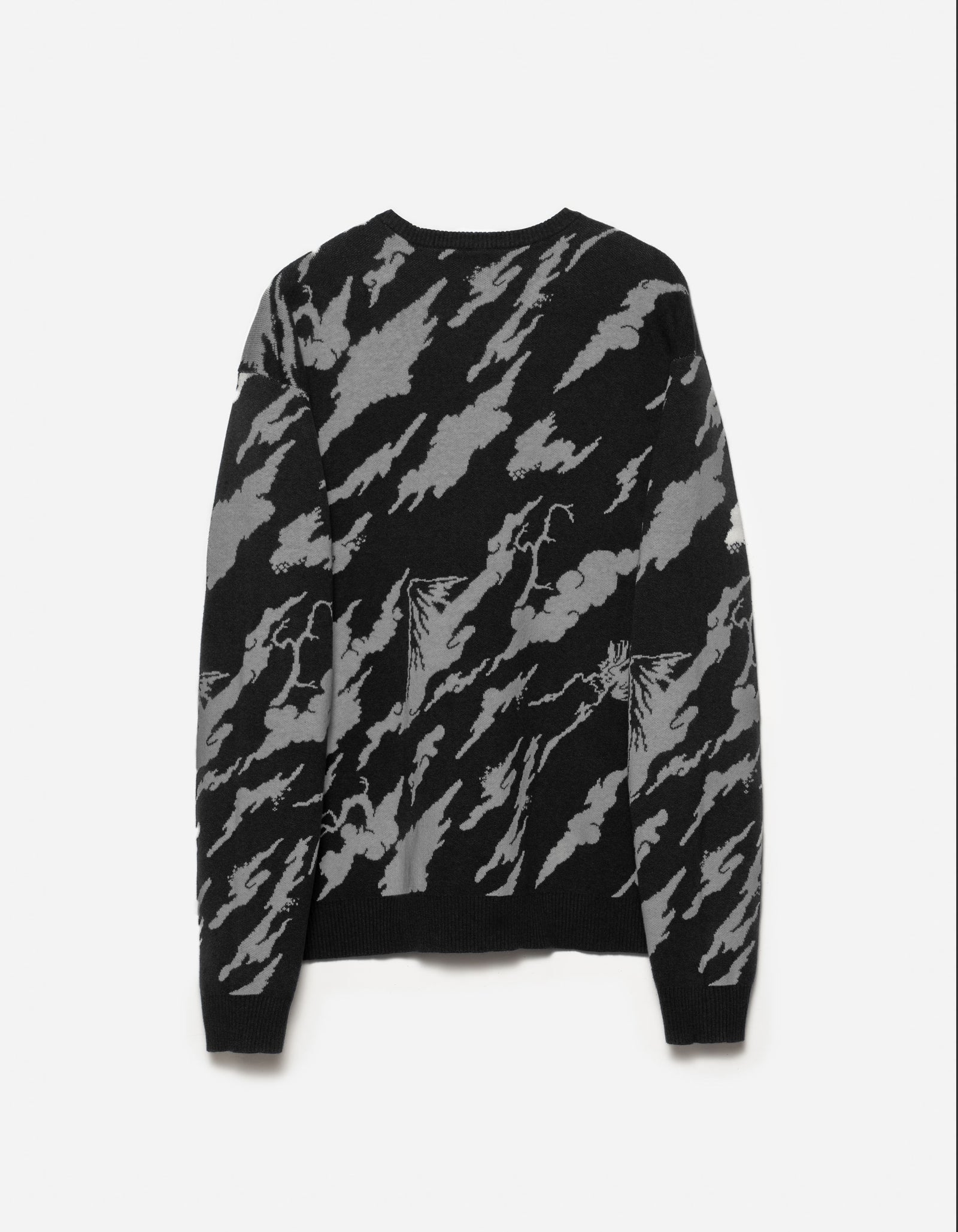 1485 Knitted Camo Crew Sweat Subdued Night