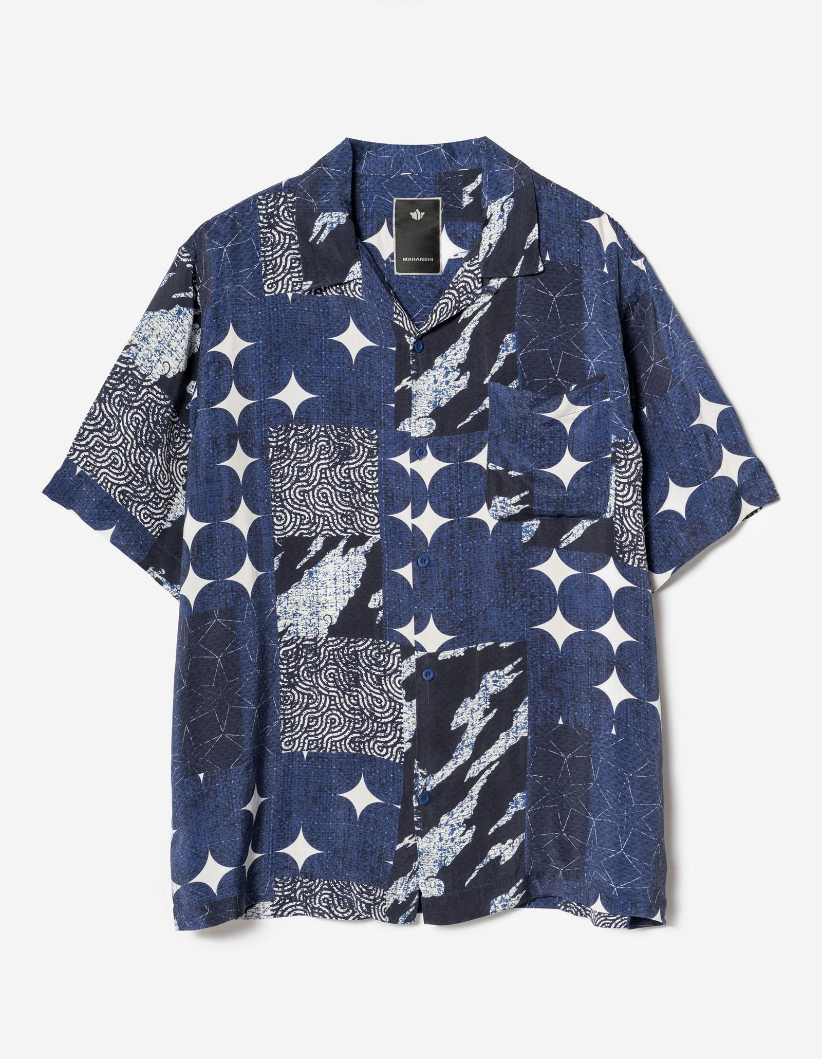 Geometric Print Patchwork Turn-back Collar Long Sleeve Two Pieces Geometric Print Patchwork Turn-back Collar Long Sleeve Two Pieces
