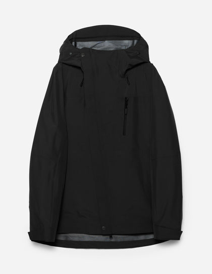 7185 Waterproof 3L Asym Storm Parka Black