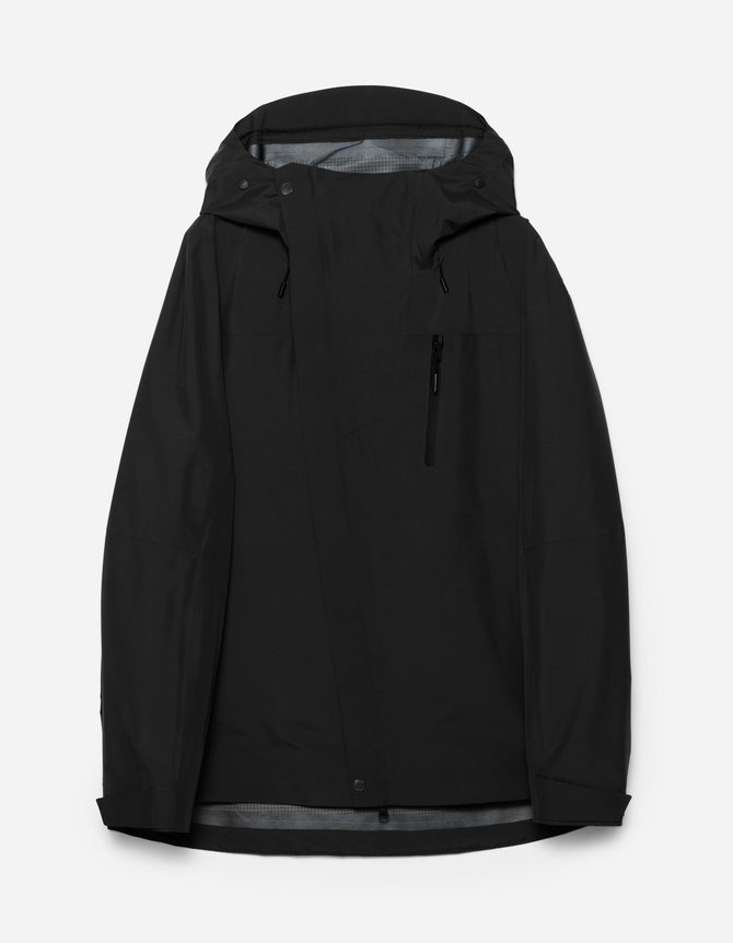 7185 Waterproof 3L Asym Storm Parka Black