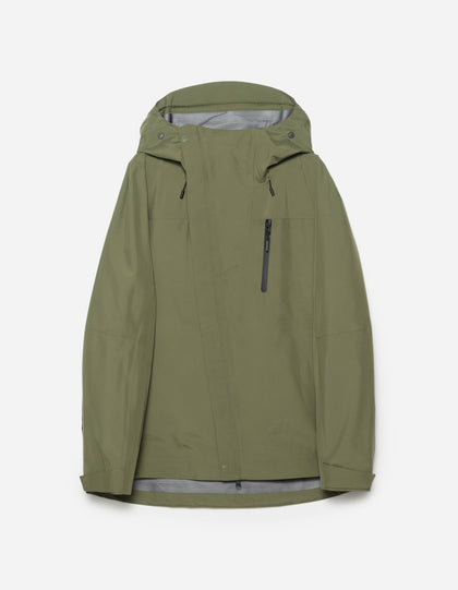 7185 Waterproof 3L Asym Storm Parka Olive OG-107F