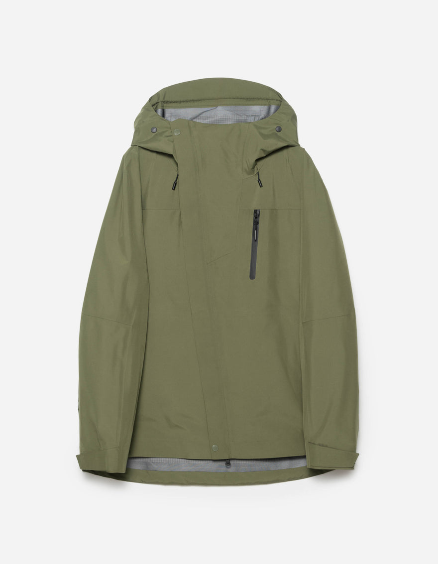 7185 Waterproof 3L Asym Storm Parka Olive OG-107F