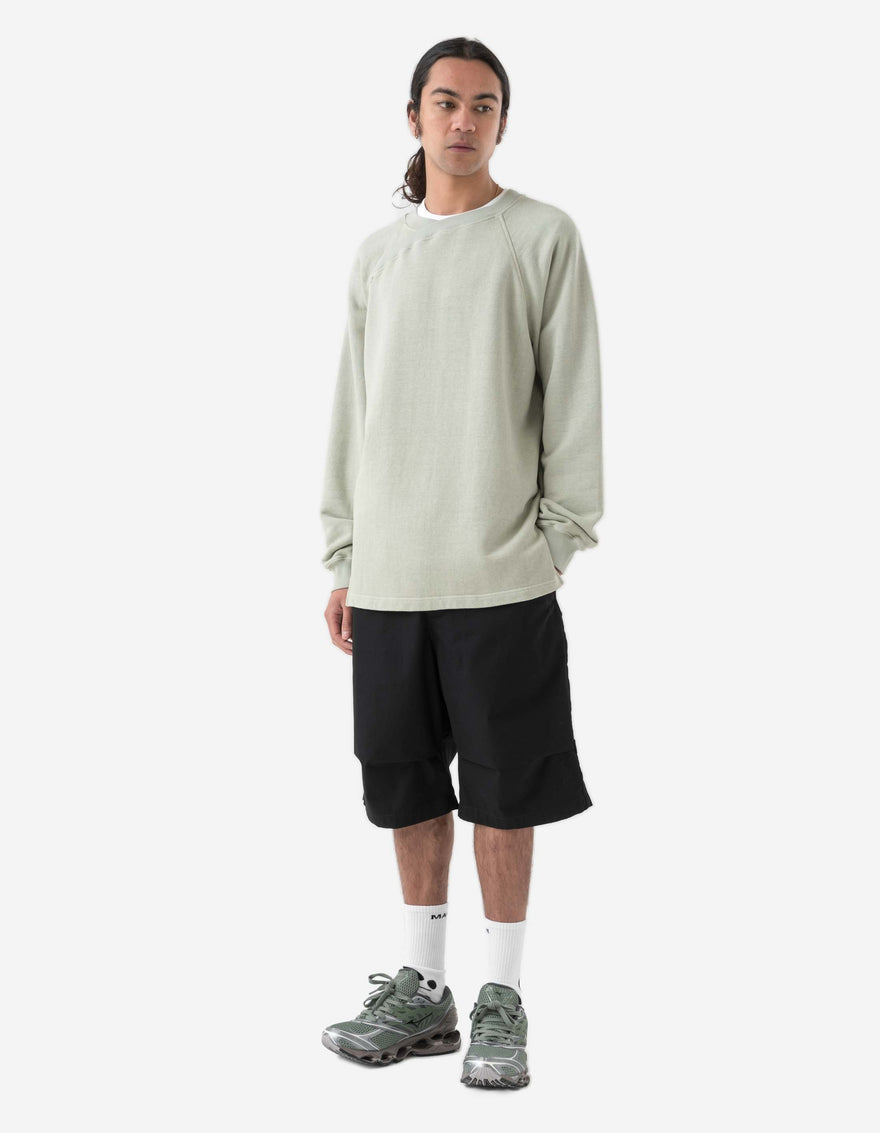 6002 Asym Monk Organic Crew Sweat Sage