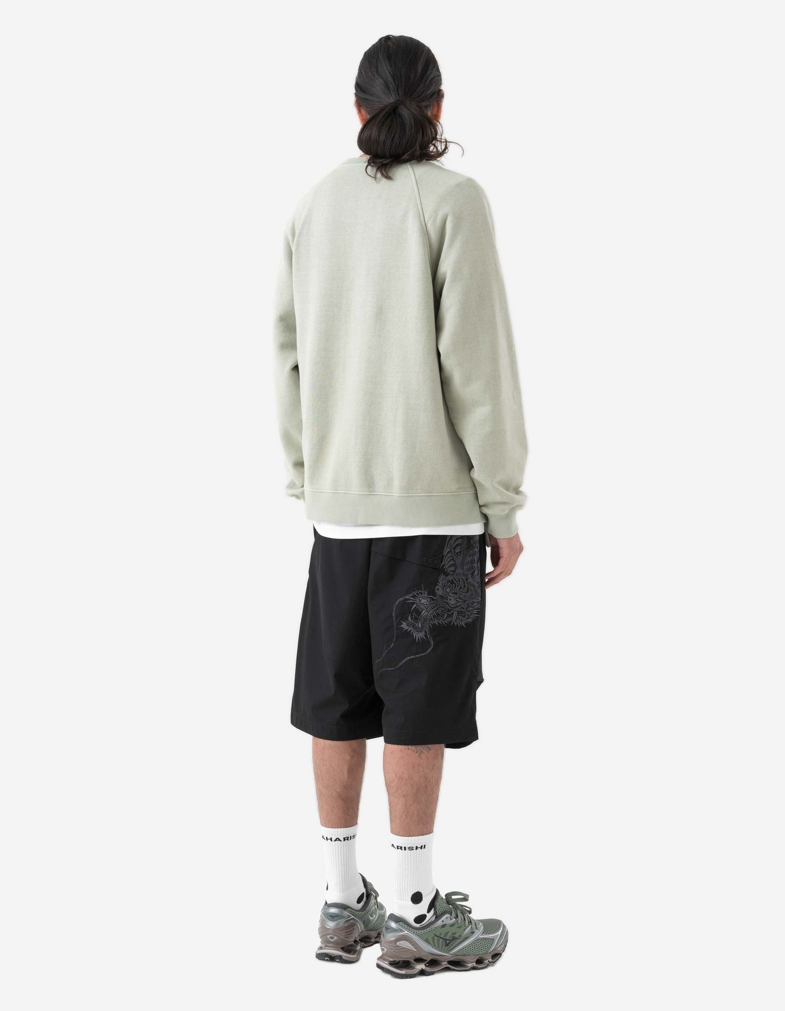 6002 Asym Monk Organic Crew Sweat Sage