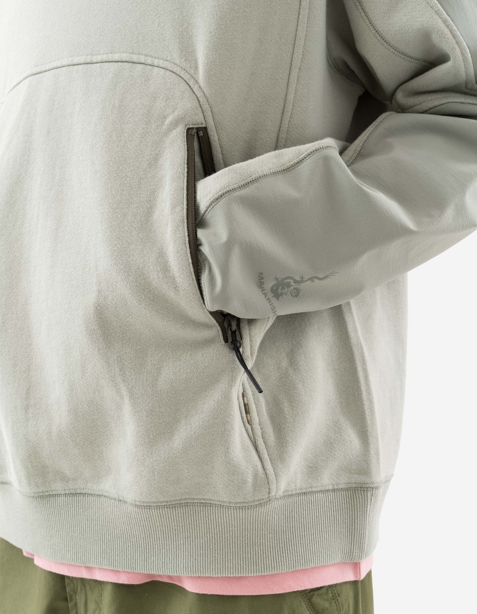 6044 Organic Articulated Hoody Sage