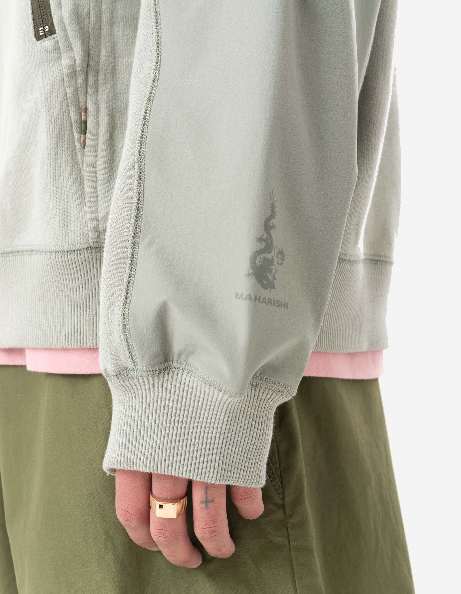 6044 Organic Articulated Hoody Sage