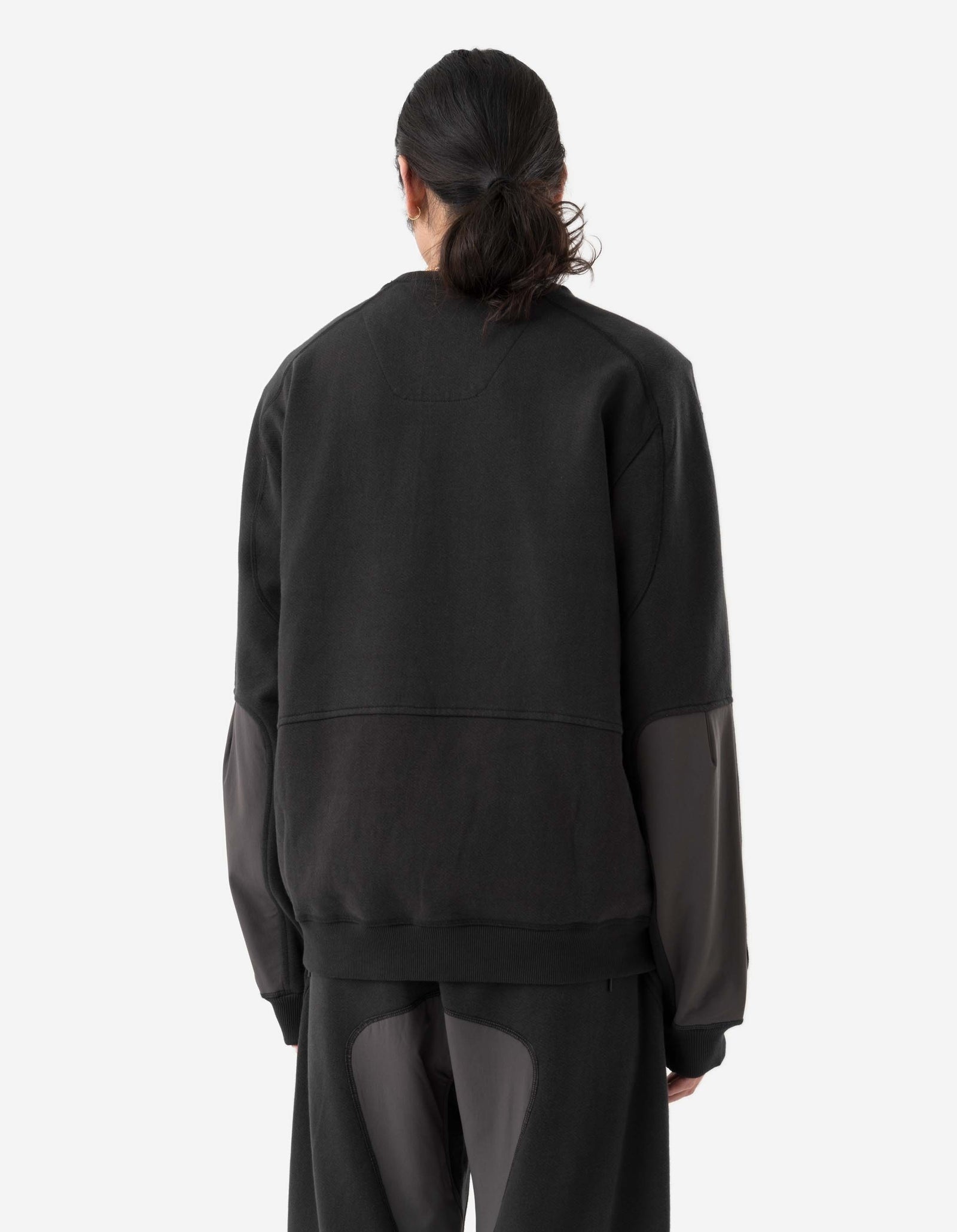 6045 Organic Articulated Crew Sweat Black
