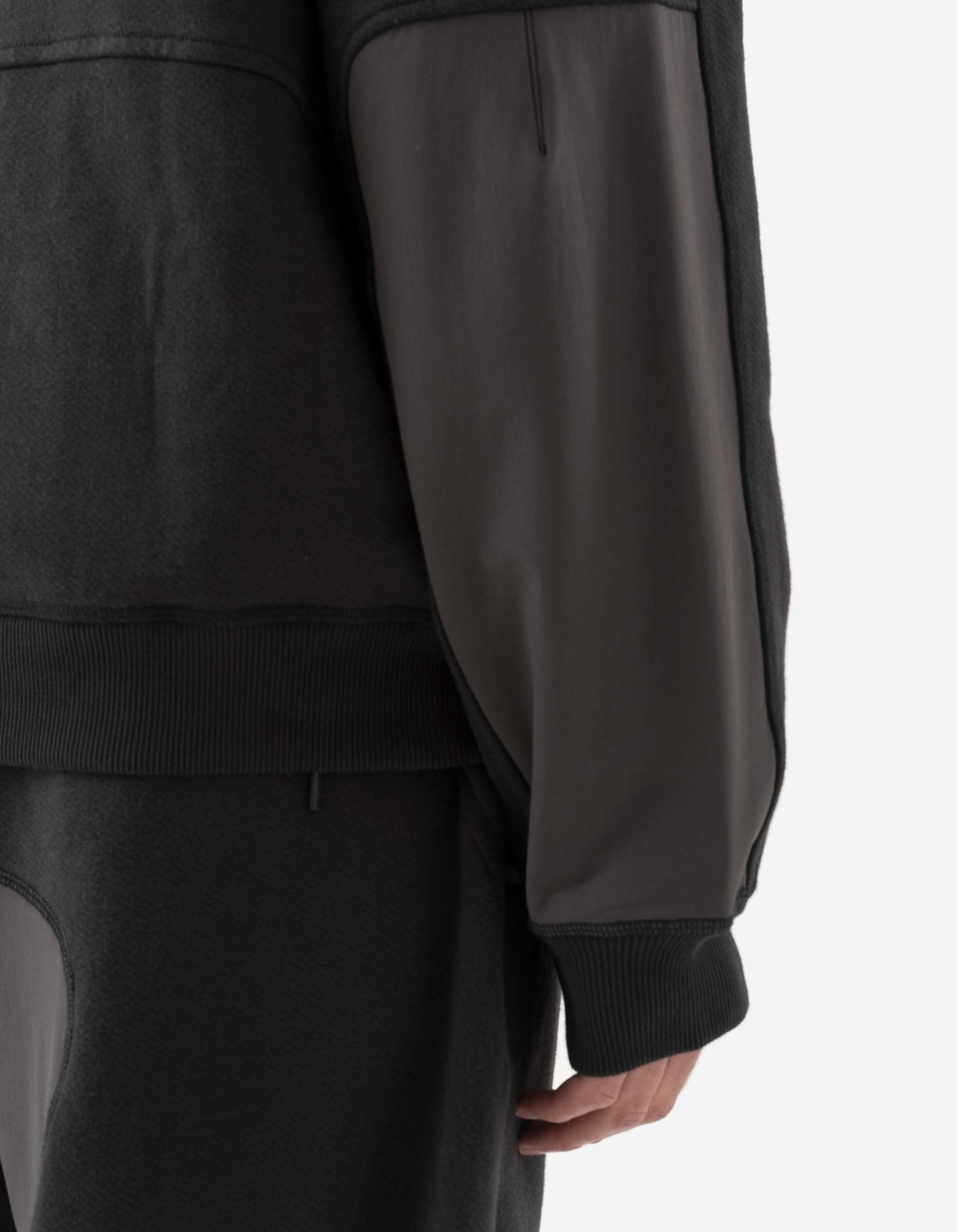 6045 Organic Articulated Crew Sweat Black