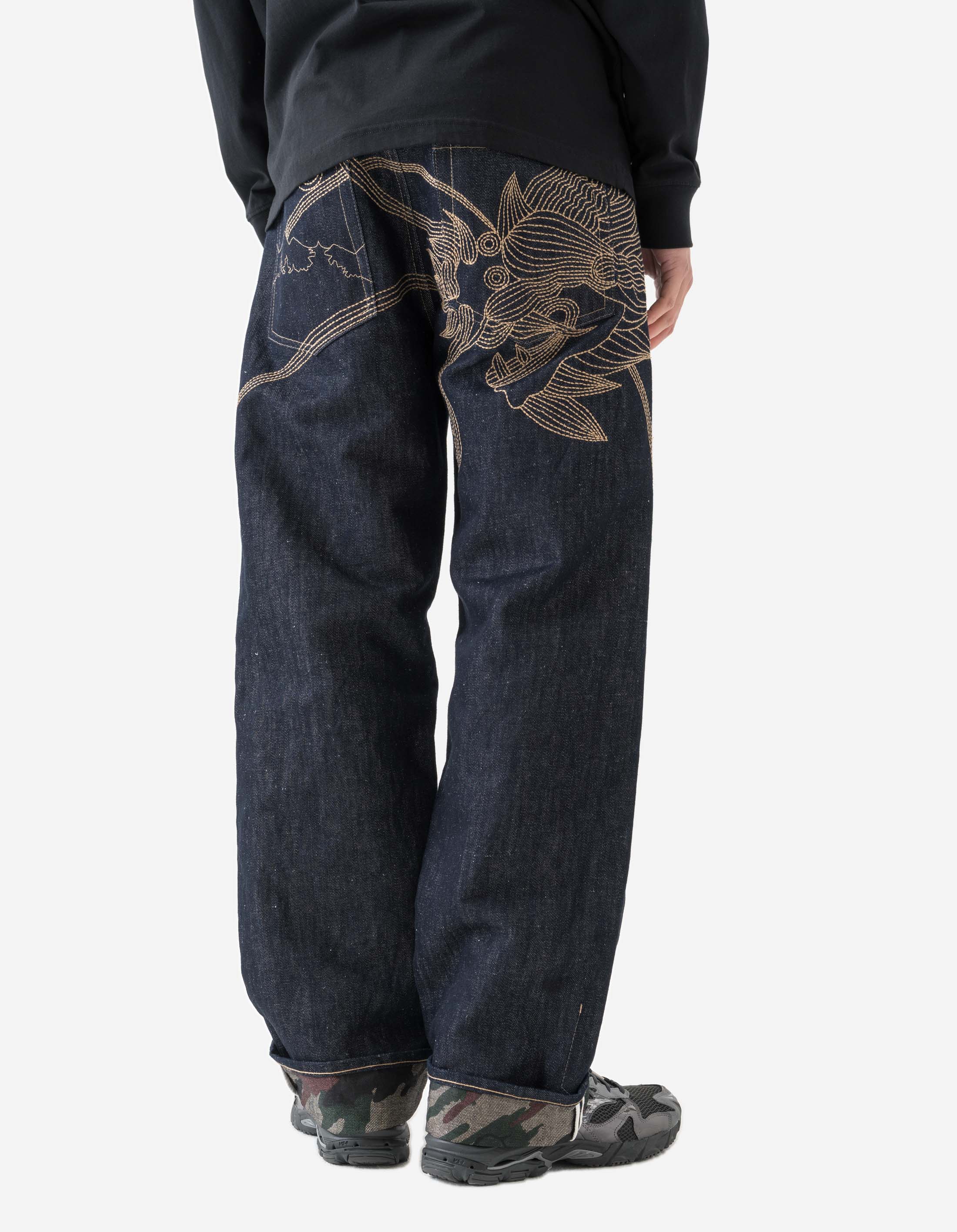 6060 Dragon Hemp Denim Jeans Indigo – Maharishi