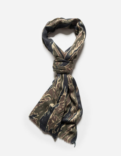 6229 DPM: Bonsai Tigerstripe Pashmina Mint Gold