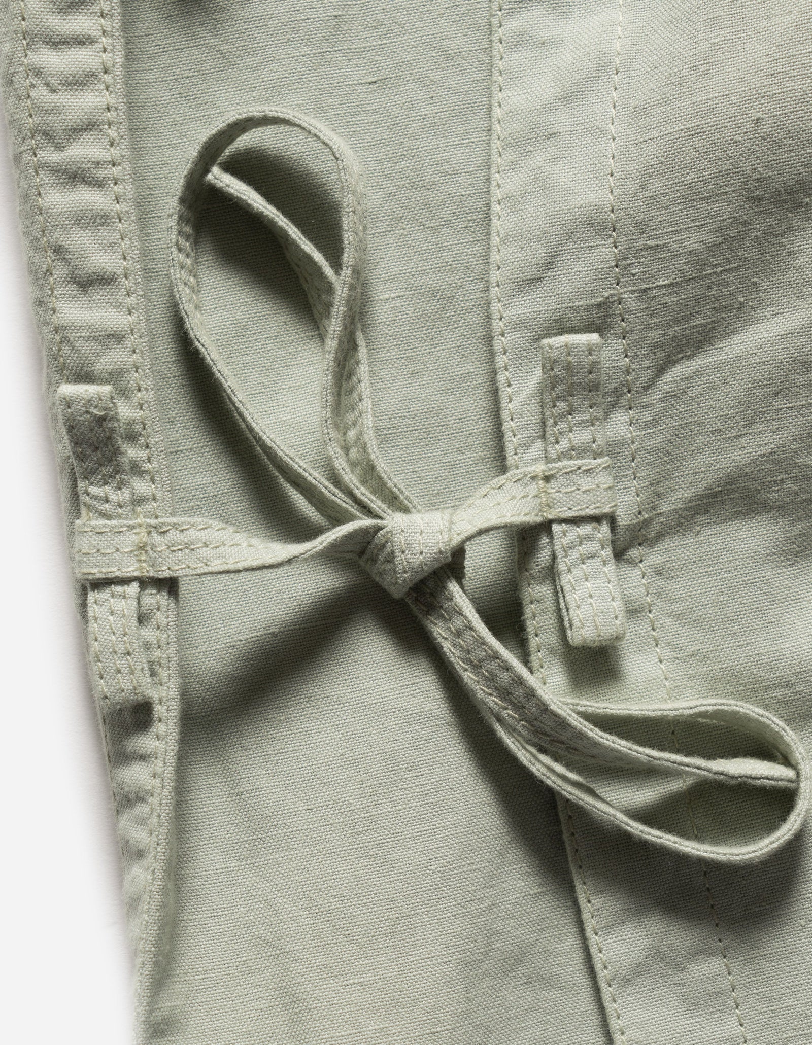 6079 Asym Monk Hemp Shirt Sage