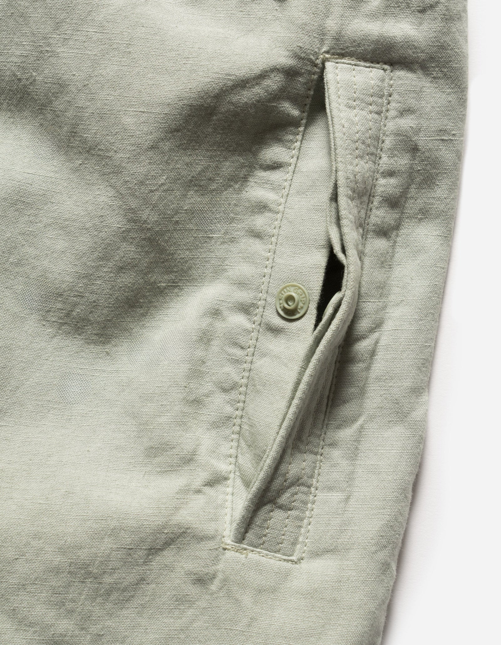 6079 Asym Monk Hemp Shirt Sage