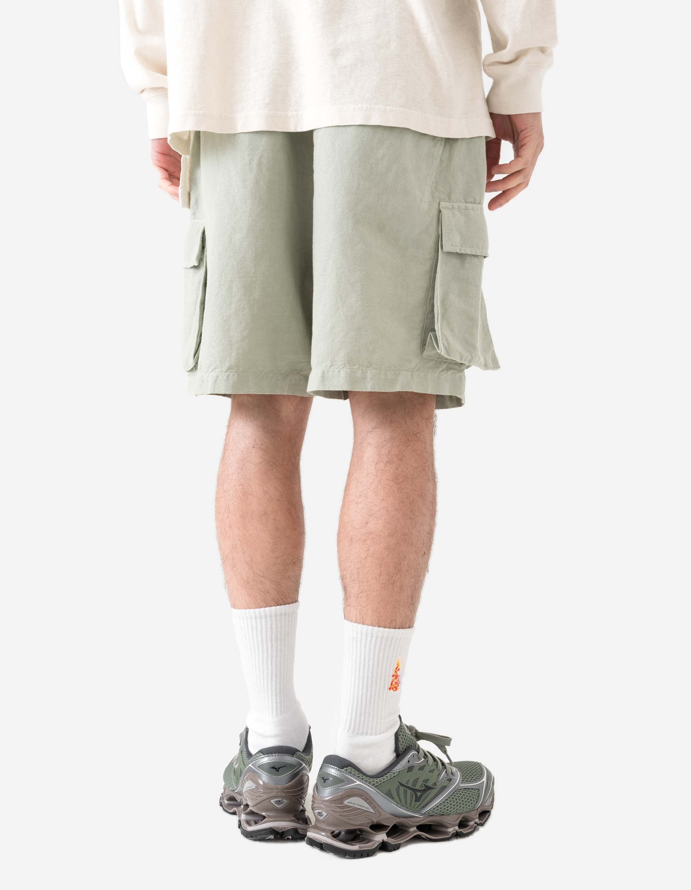 6082 Hemp Cargo Asym Track Shorts Sage – Maharishi