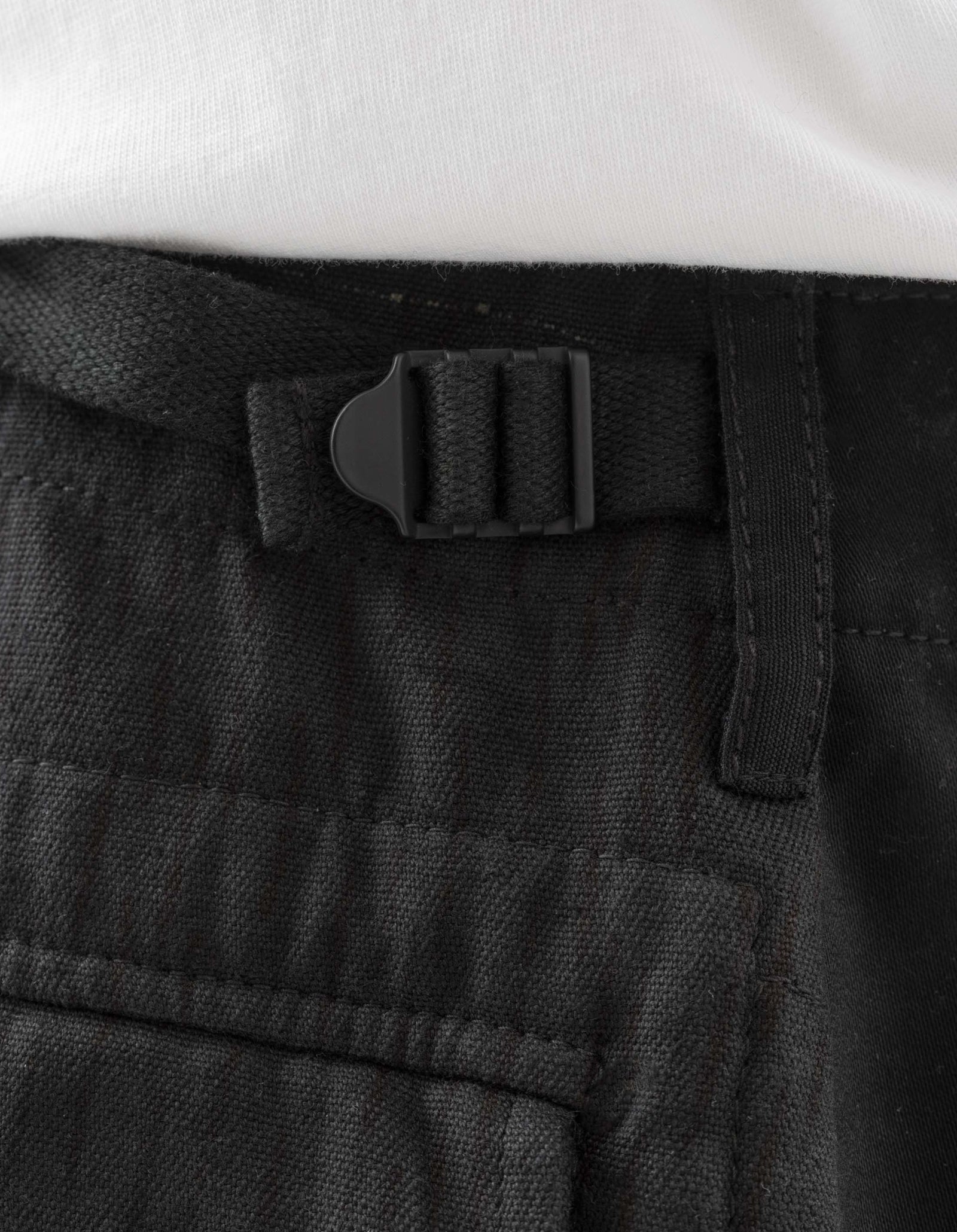 6086 Upcycled Fixed Deck Shorts Black