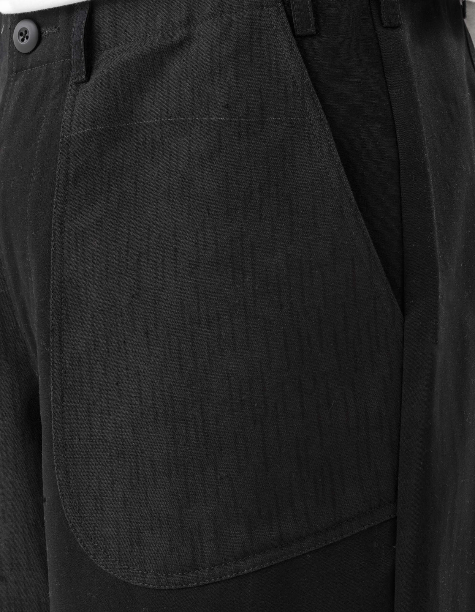 6086 Upcycled Fixed Deck Shorts Black