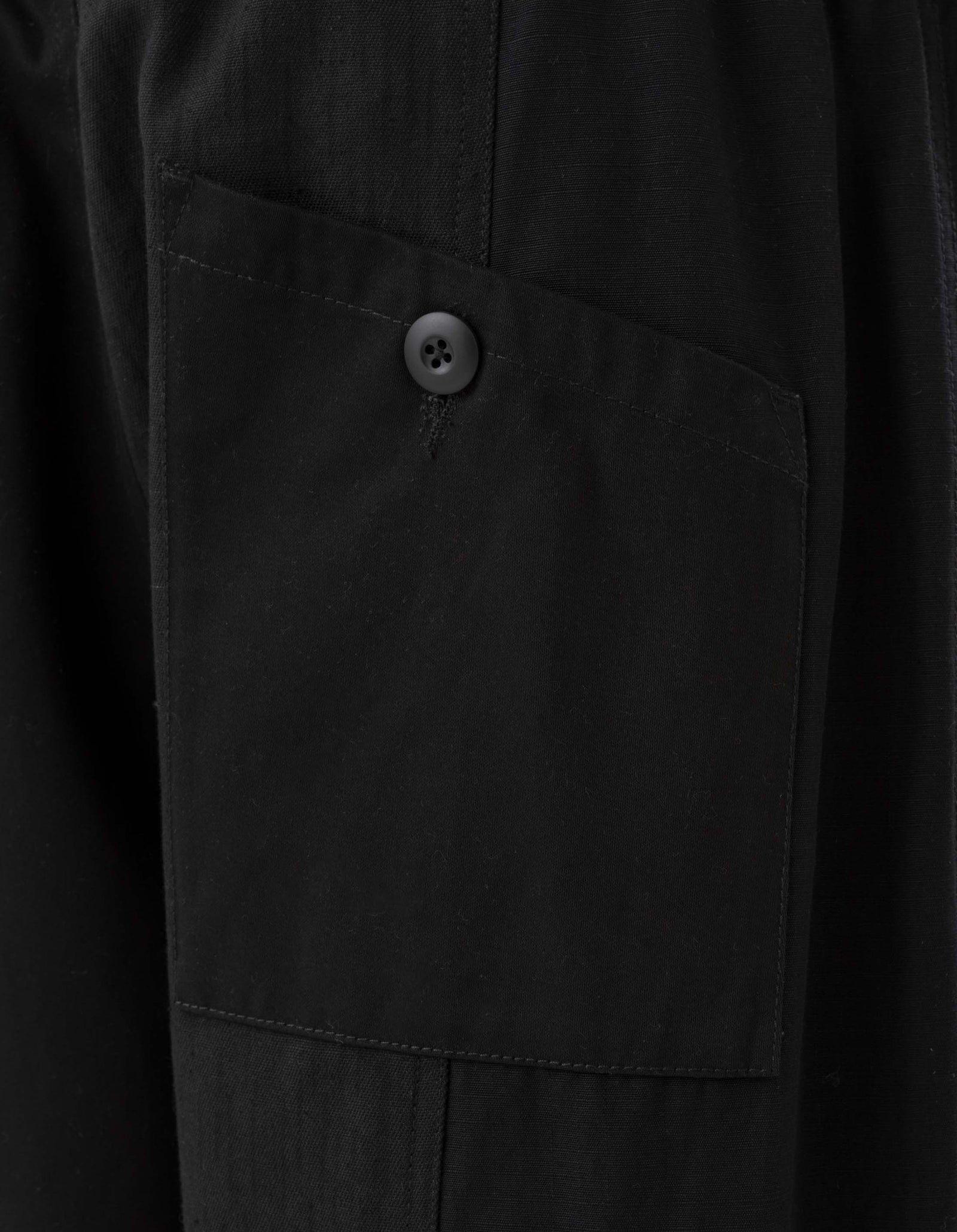 6087 Upcycled Loose Cargo Track Pants Black
