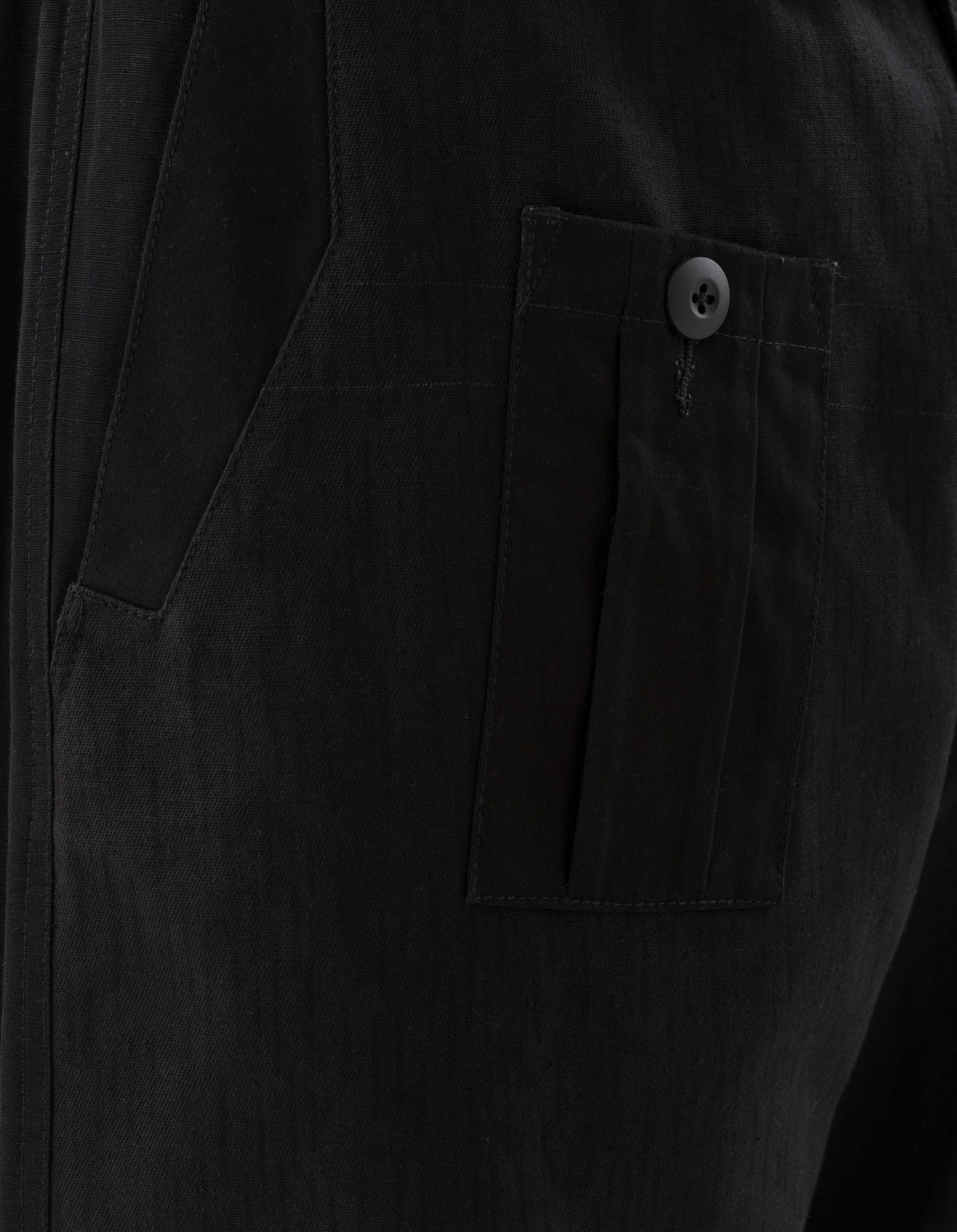 6087 Upcycled Loose Cargo Track Pants Black