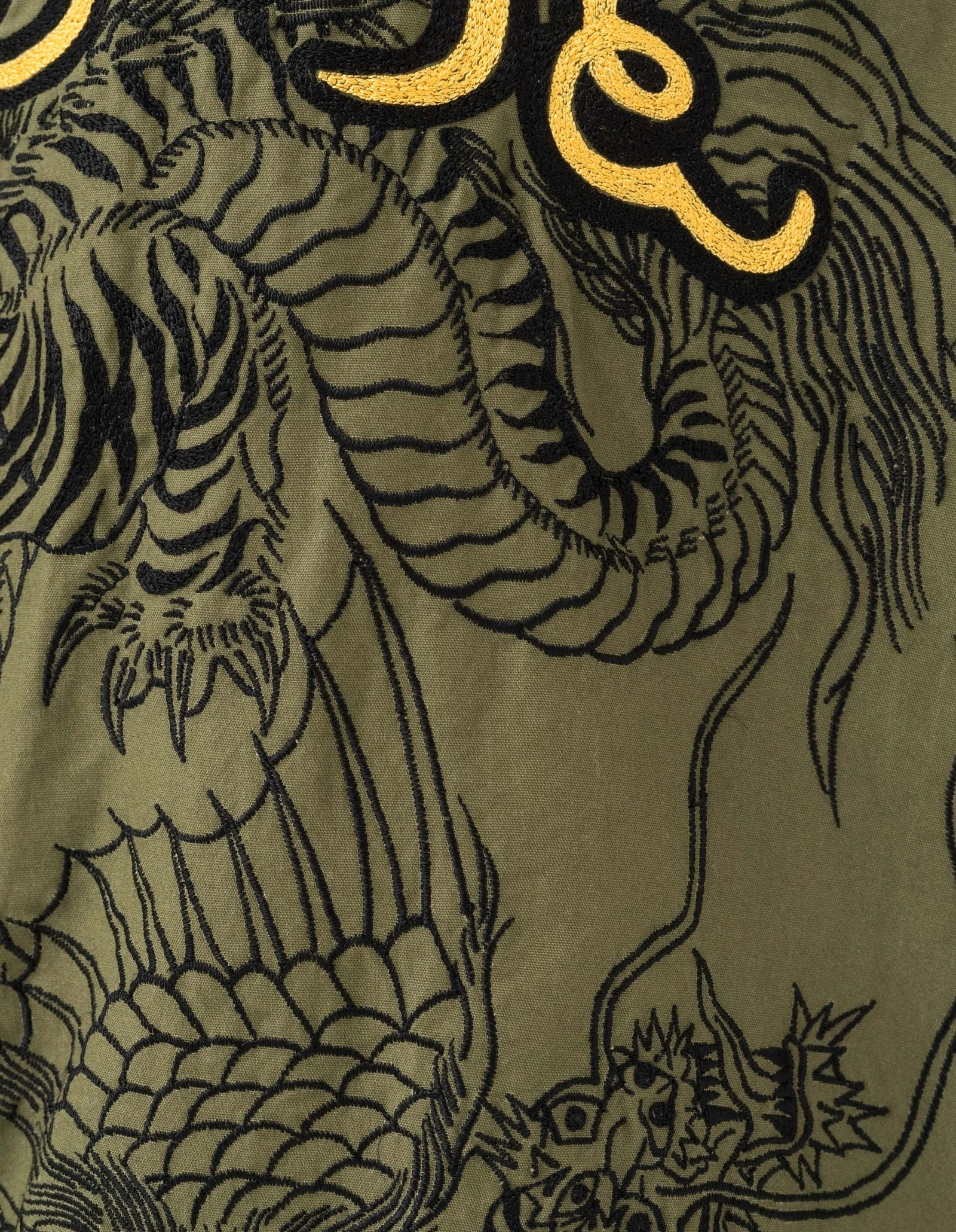 6092 Muay Thai Tiger Dragon Snopants Olive OG-107F