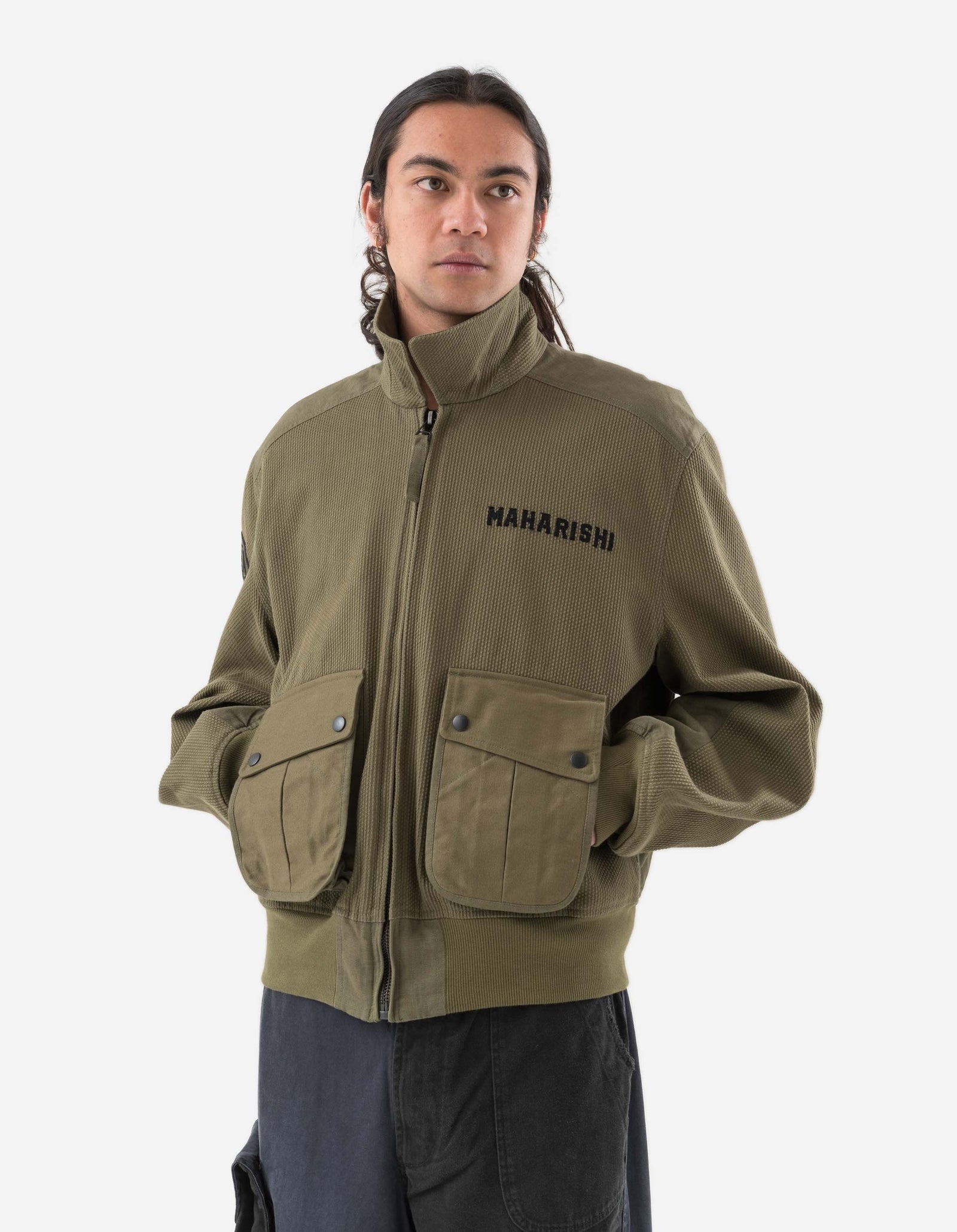 6101 Crow & Heron M42 Flight Jacket Olive OG-107F