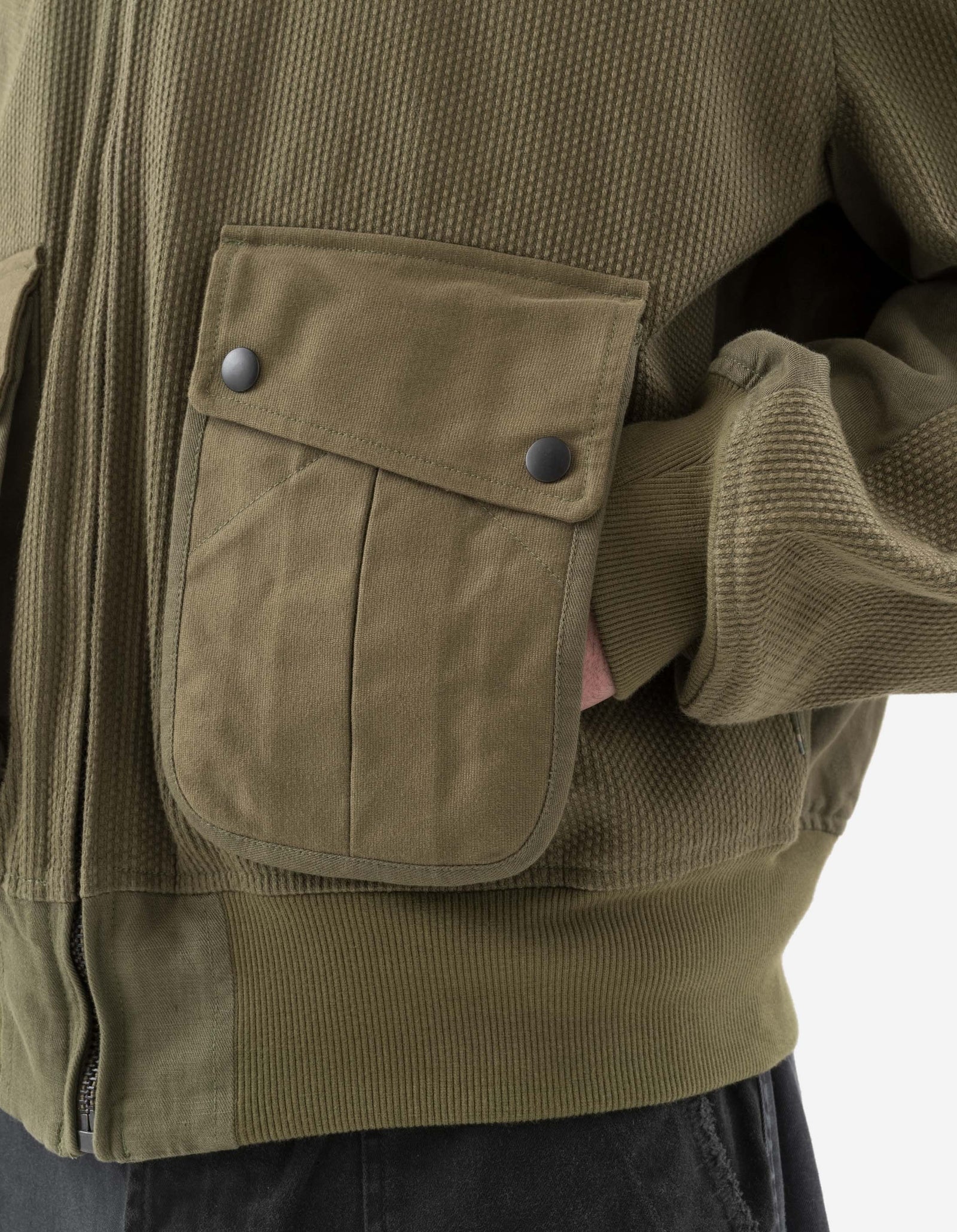 6101 Crow & Heron M42 Flight Jacket Olive OG-107F