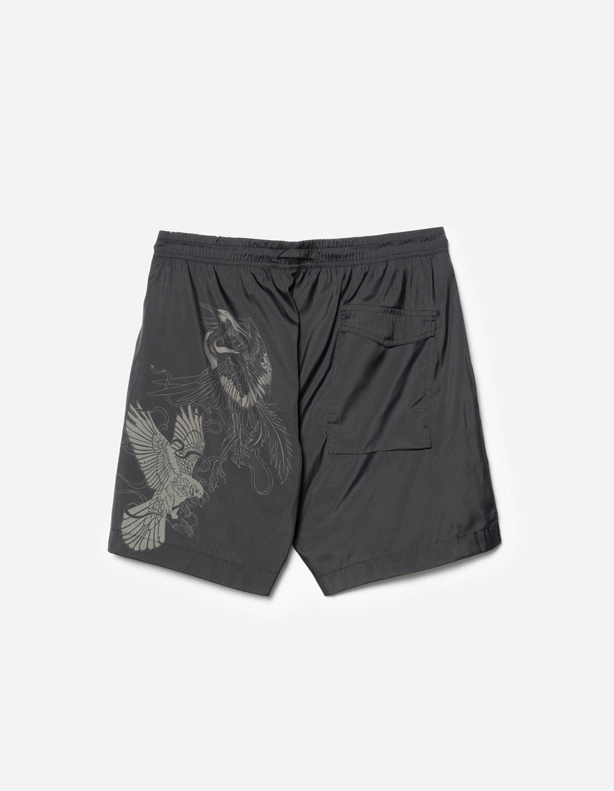 1543 Crow & Heron Swim Shorts Black