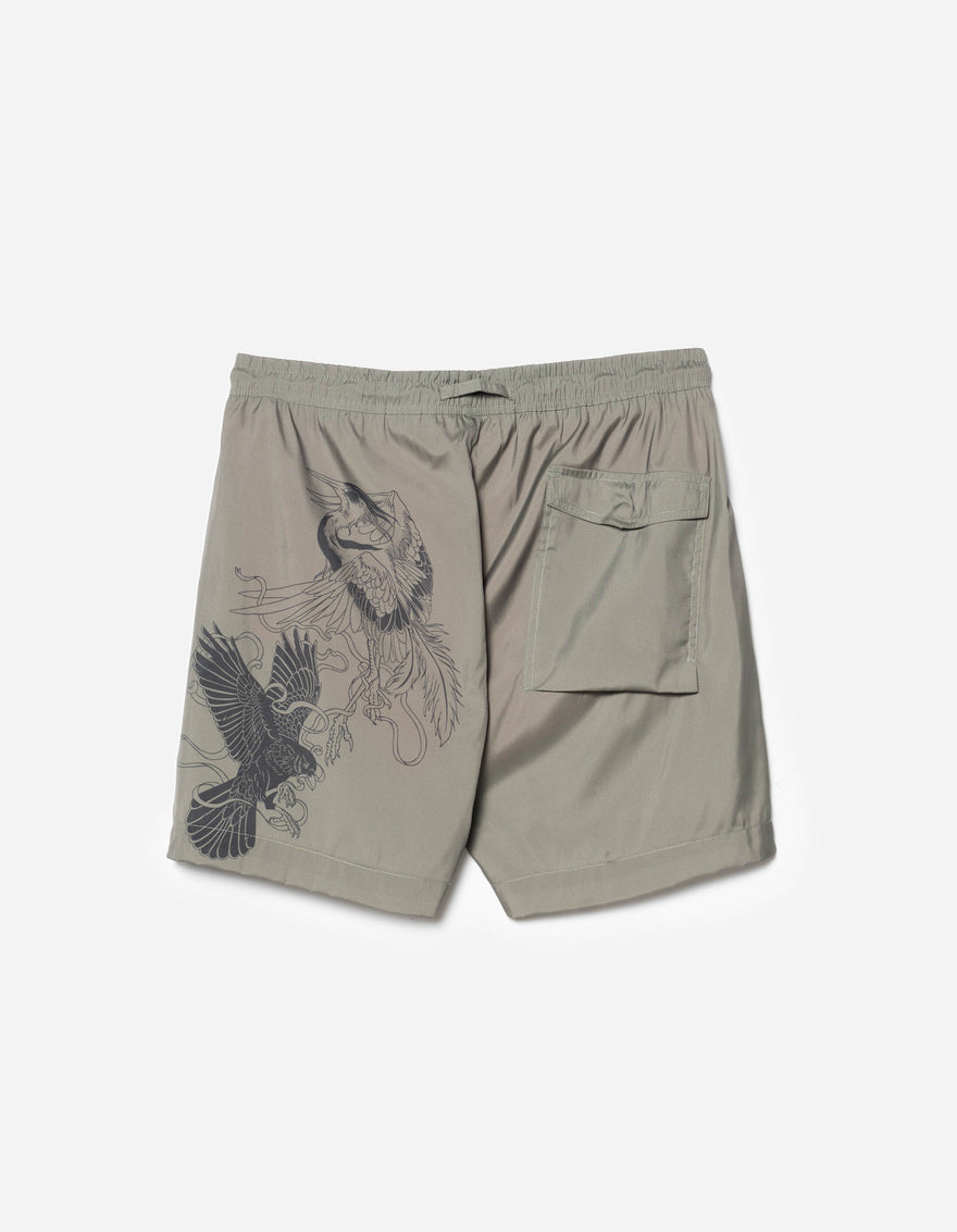 1543 Crow & Heron Swim Shorts Olive