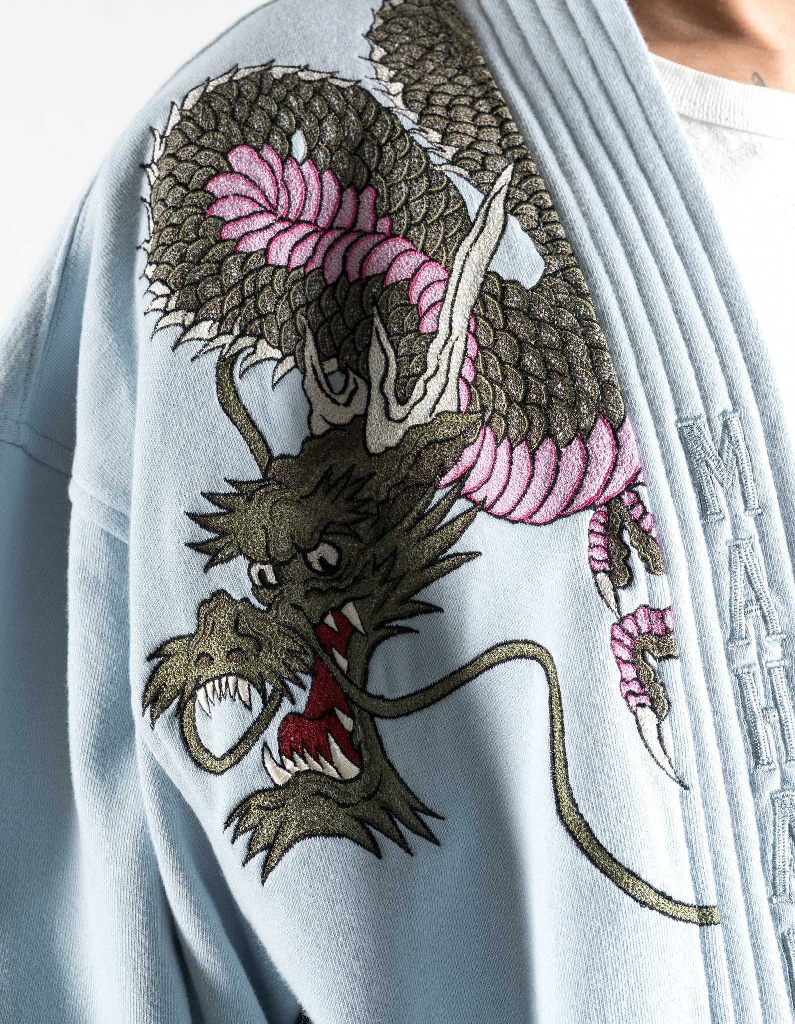 7361 Sakura Serenity Sweat Kimono Light Blue