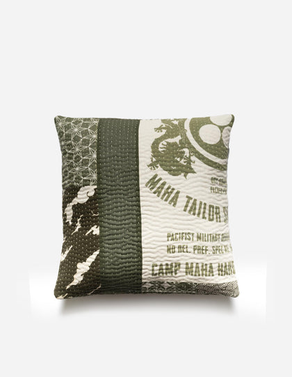 7278 Maha Dry Goods Cushion Ecru/Olive
