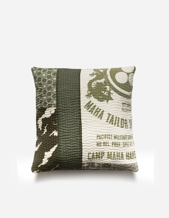 7278 Maha Dry Goods Cushion Ecru/Olive