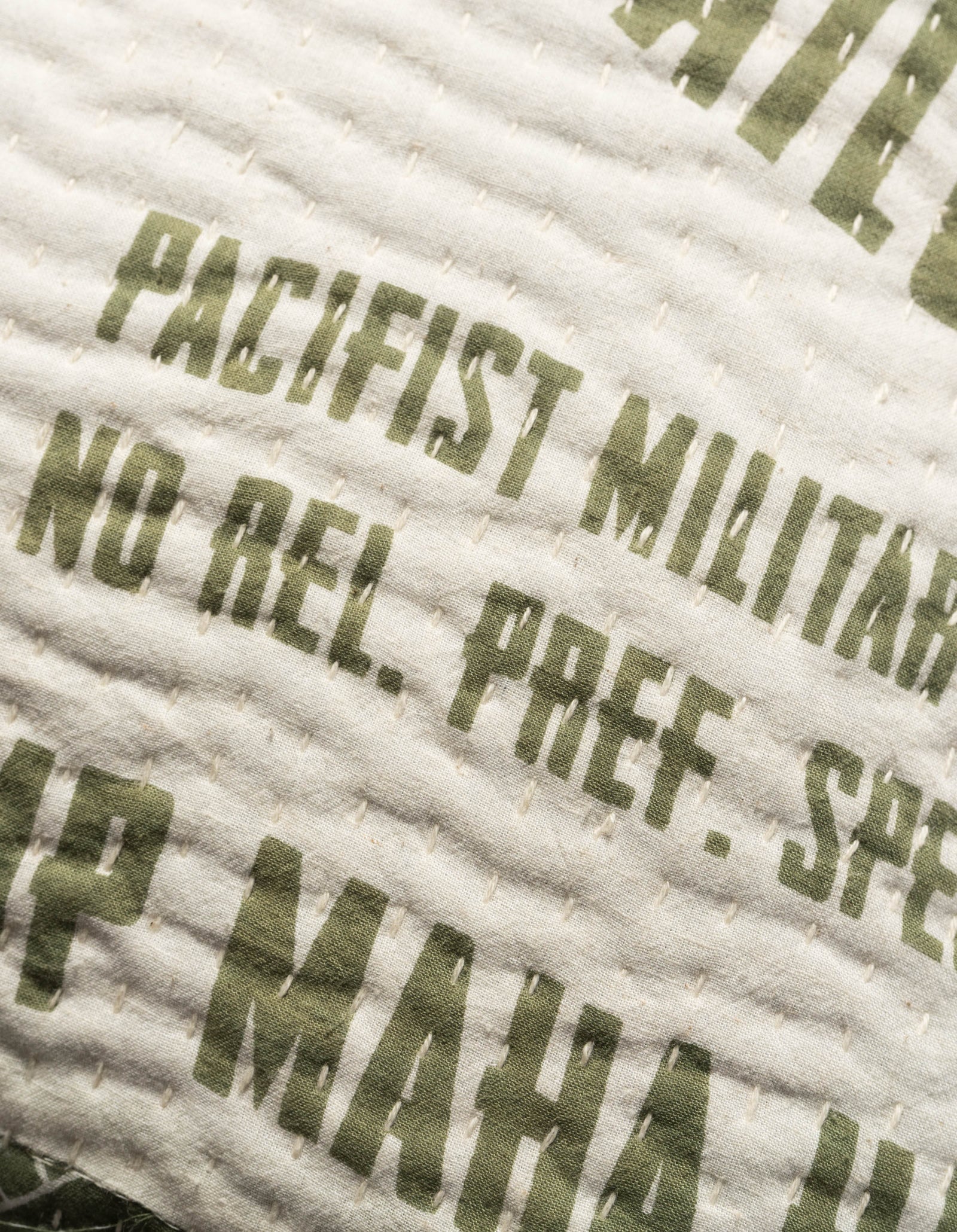 7278 Maha Dry Goods Cushion Ecru/Olive