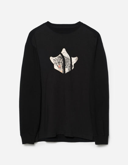 7358 Panther Temple L/S T-Shirt Black